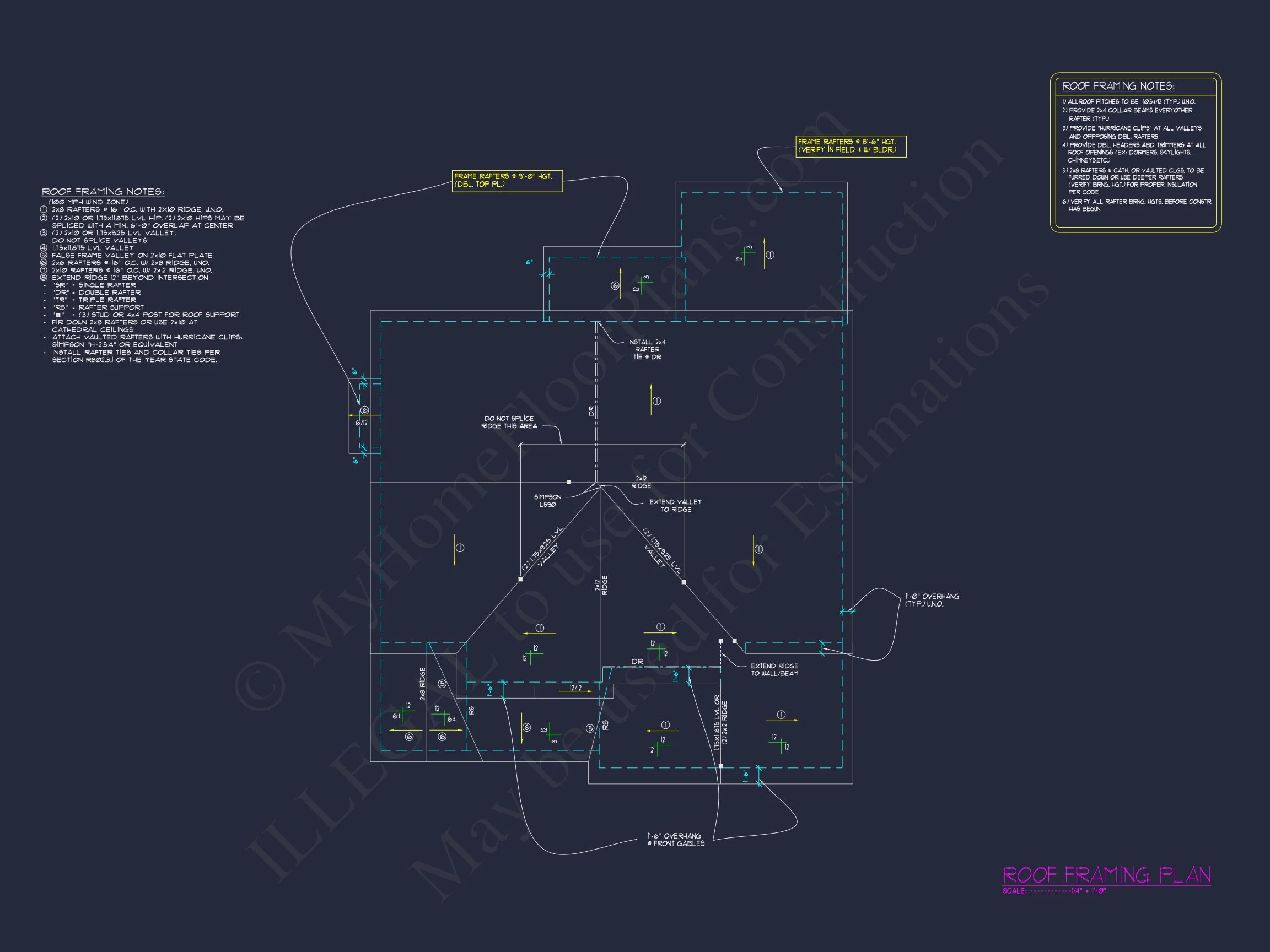 Modern Craftsman house Plan with 3 Floors and Detailed CAD Designs