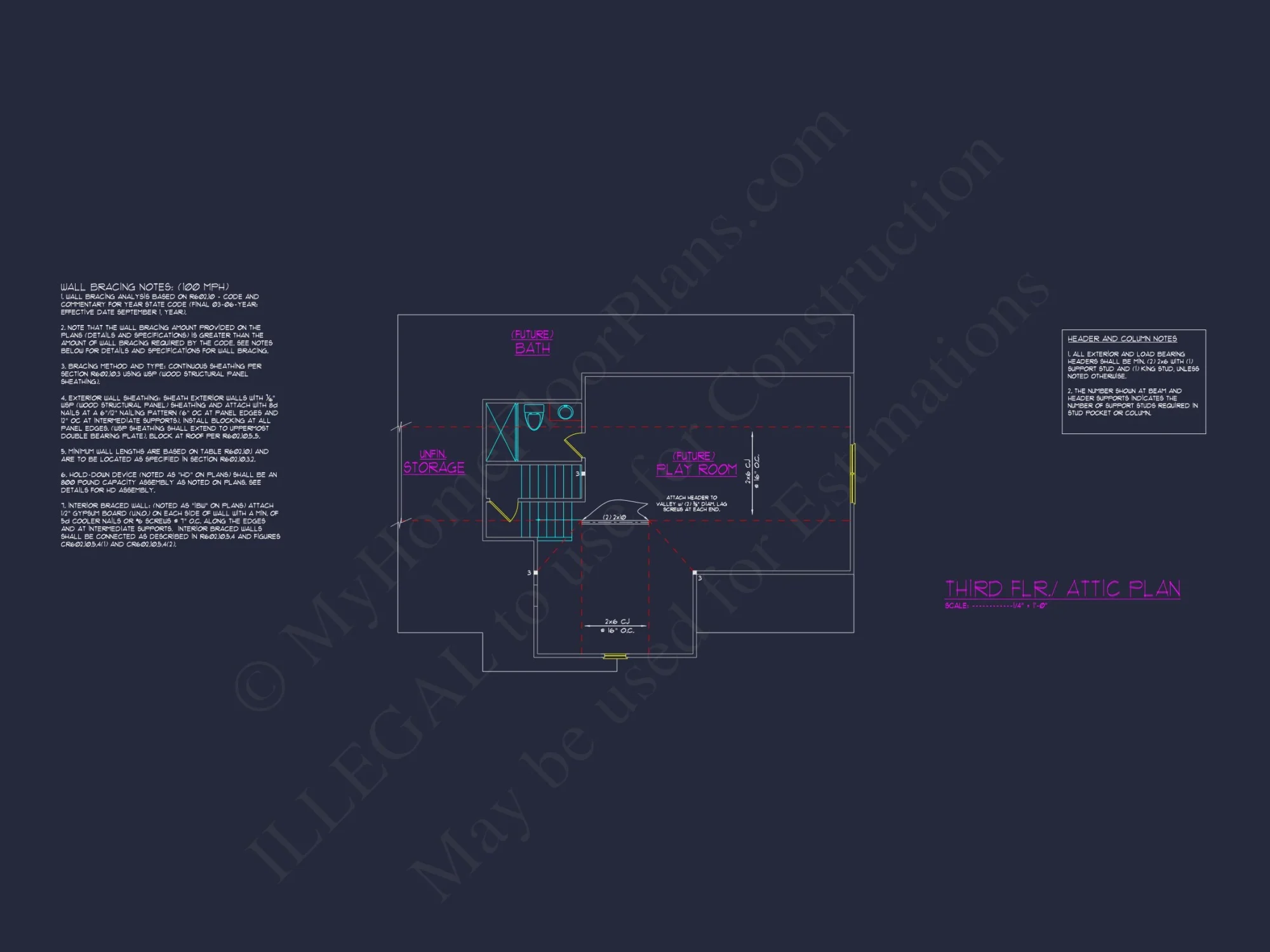 Modern Craftsman house Plan with 3 Floors and Detailed CAD Designs