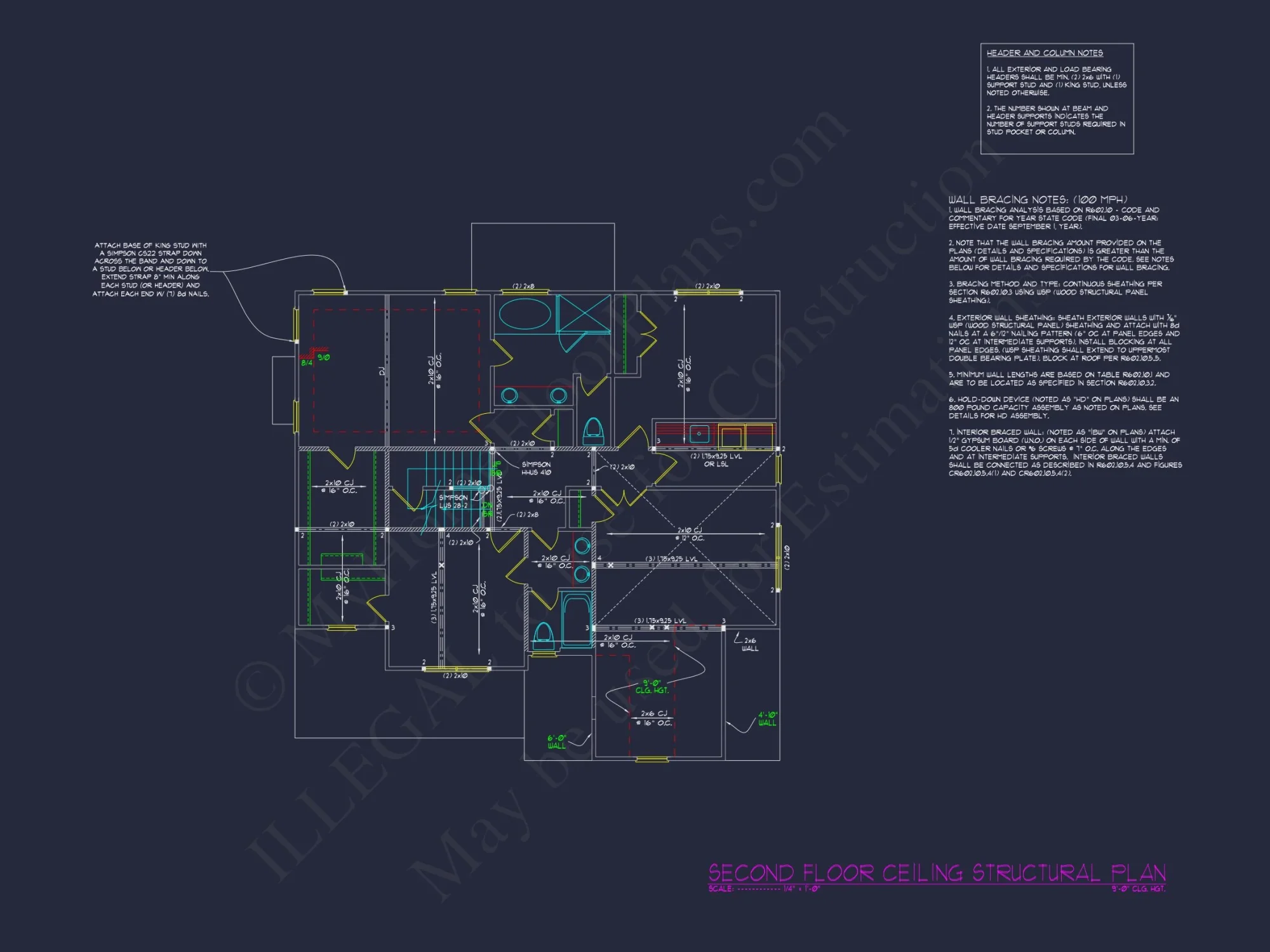 Modern Craftsman house Plan with 3 Floors and Detailed CAD Designs