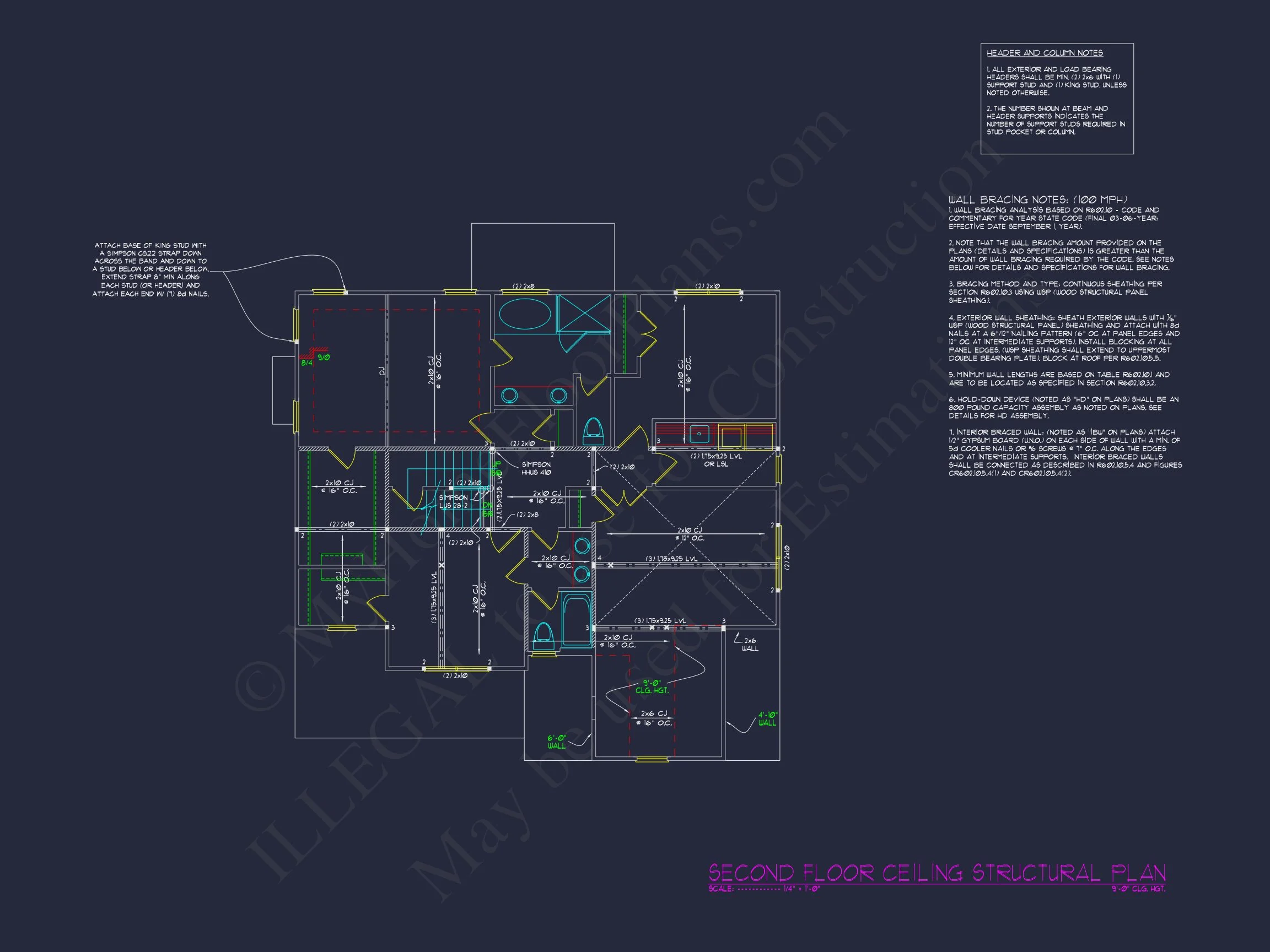 Modern Craftsman house Plan with 3 Floors and Detailed CAD Designs