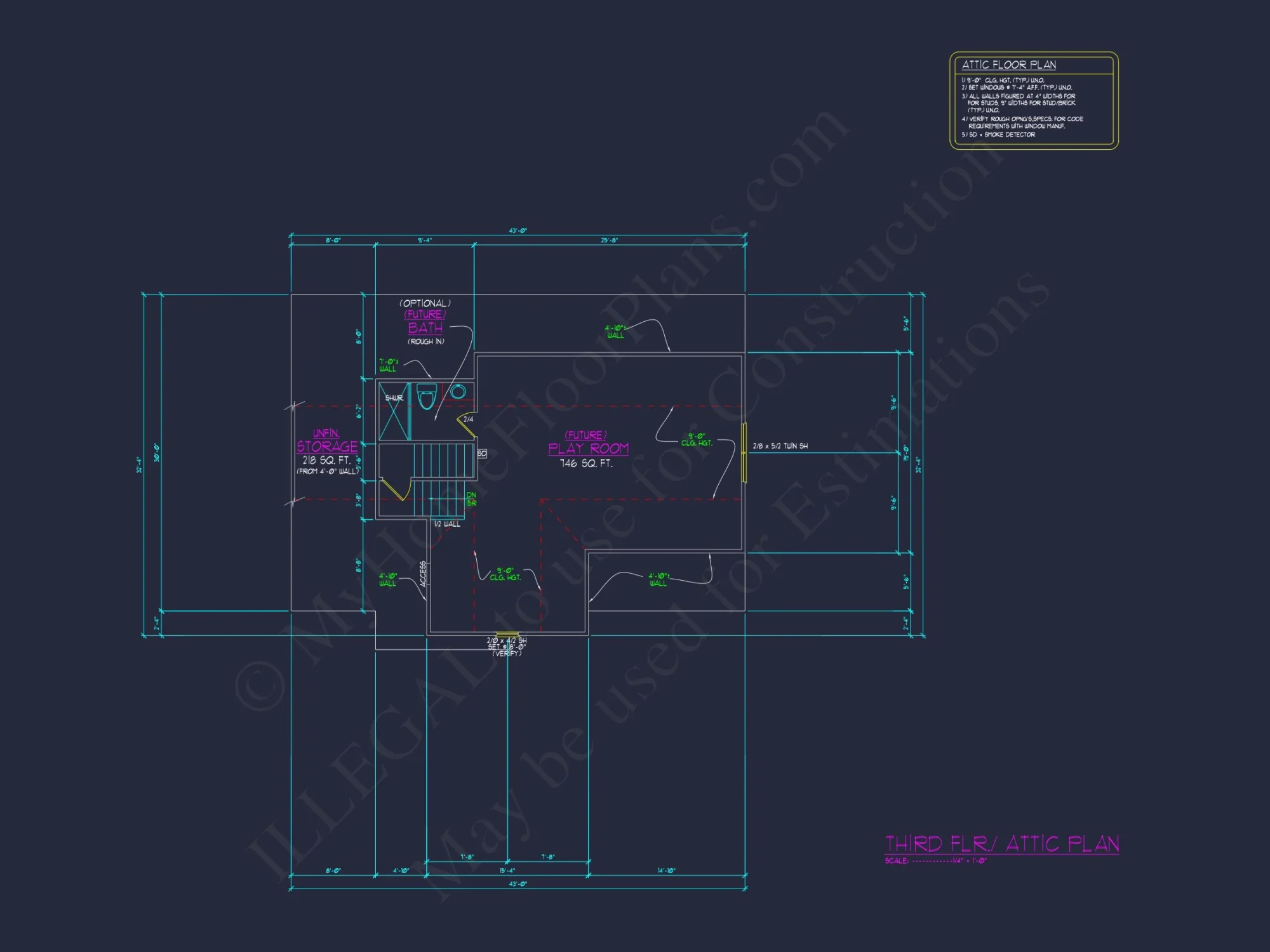 Modern Craftsman house Plan with 3 Floors and Detailed CAD Designs