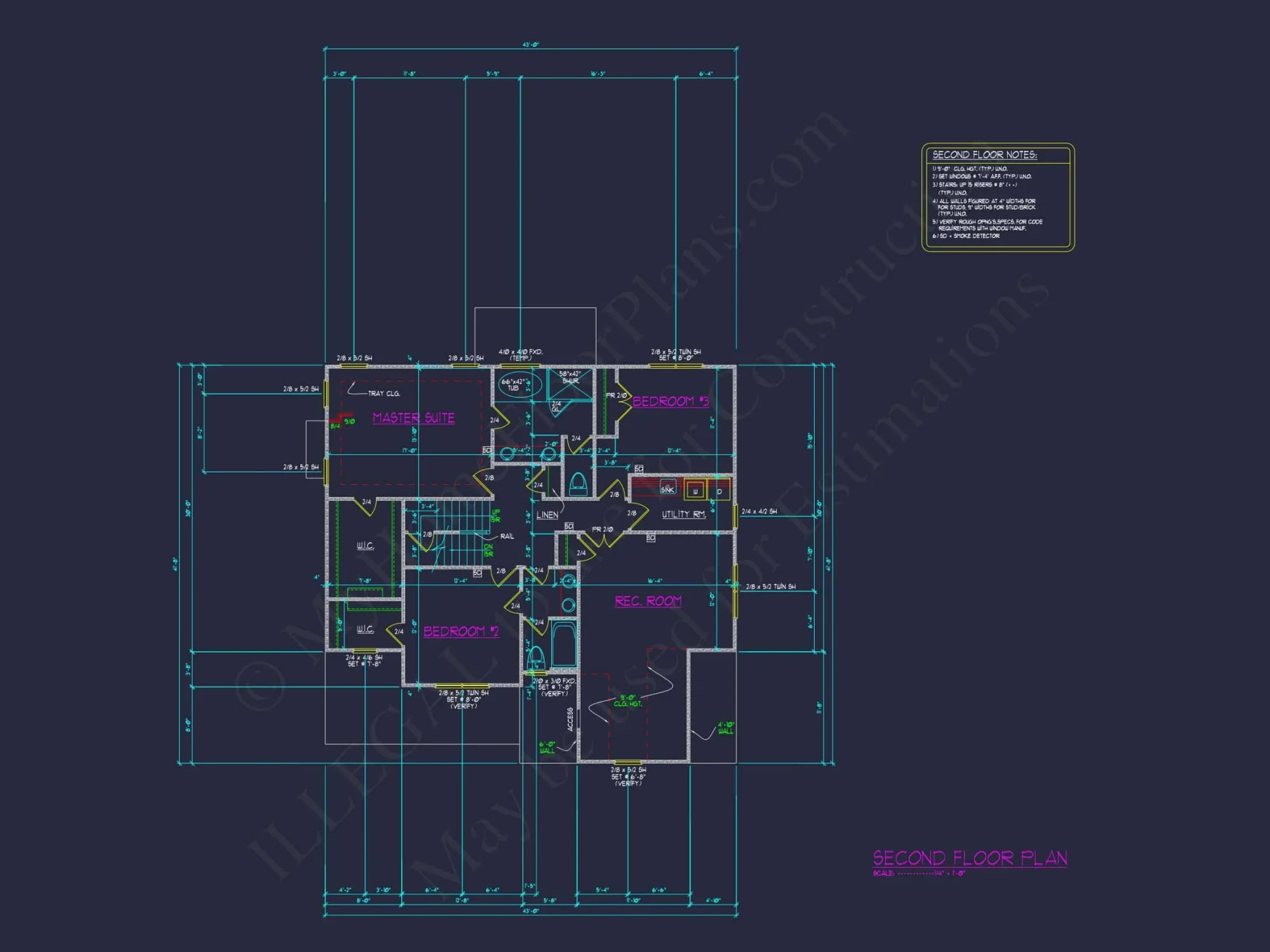Modern Craftsman house Plan with 3 Floors and Detailed CAD Designs