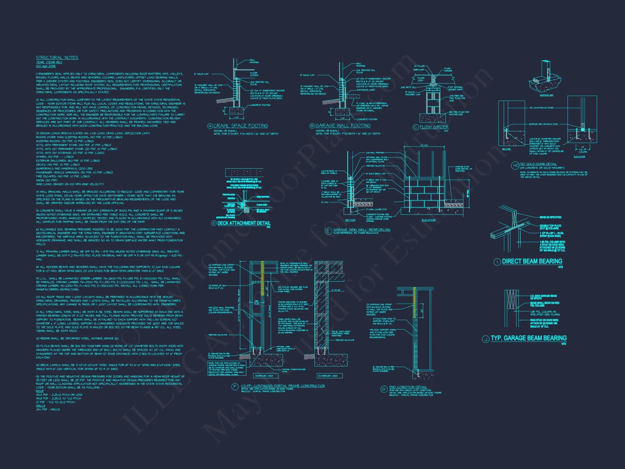 Beautiful house Plan with Detailed CAD Floor Plan and Designs