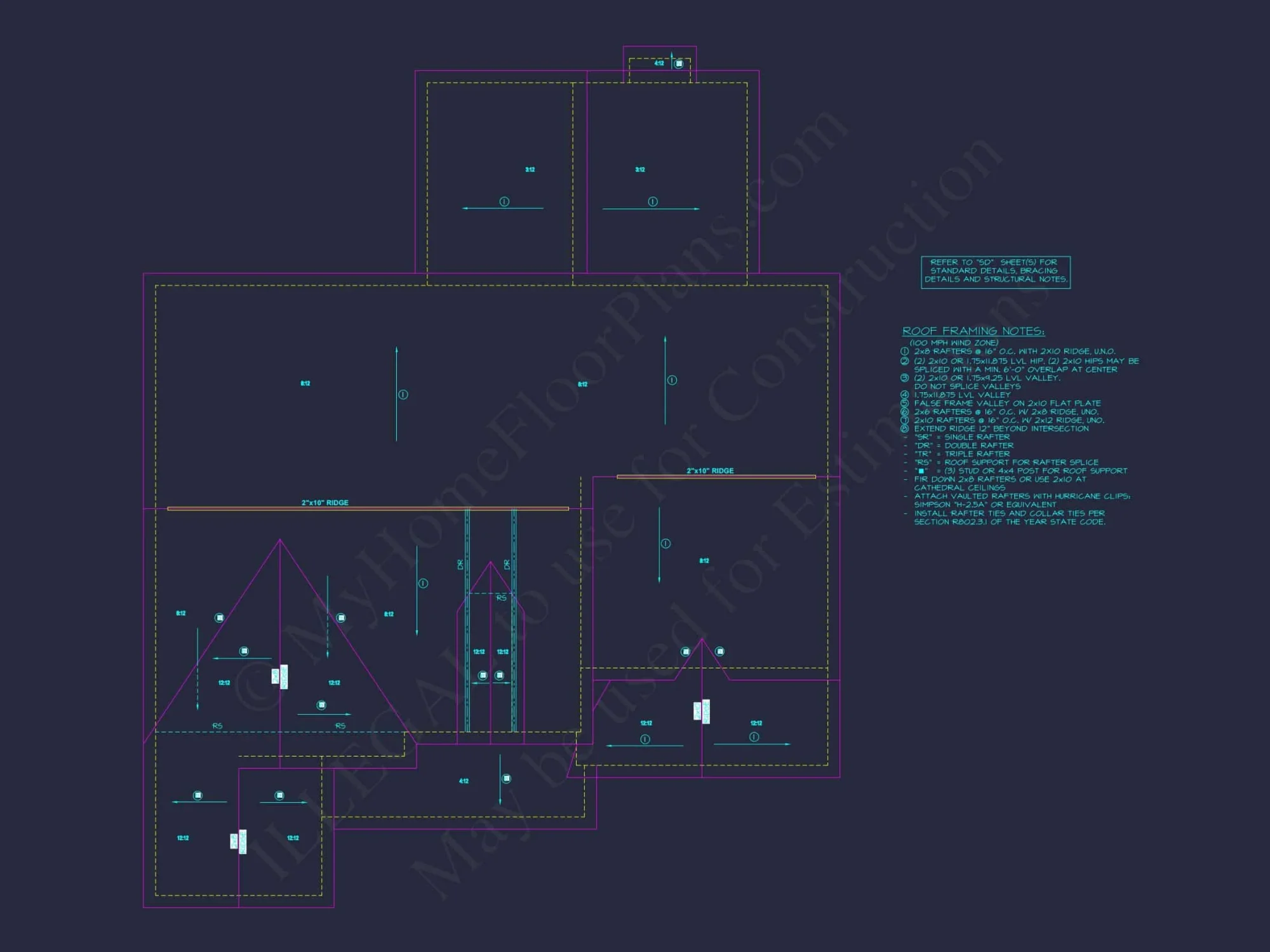 Beautiful house Plan with Detailed CAD Floor Plan and Designs