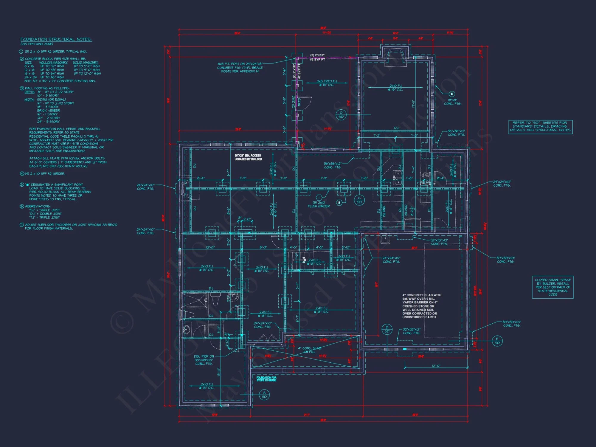 Beautiful house Plan with Detailed CAD Floor Plan and Designs