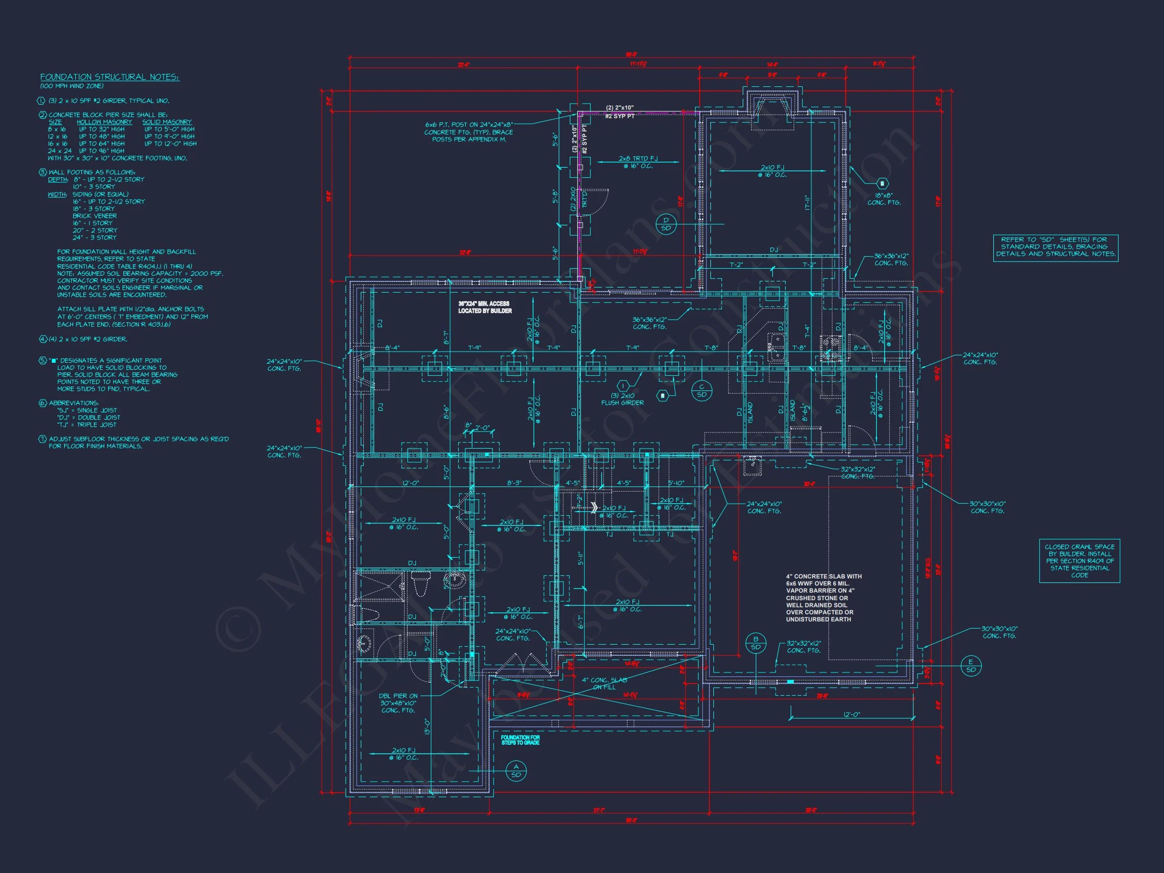 Beautiful house Plan with Detailed CAD Floor Plan and Designs