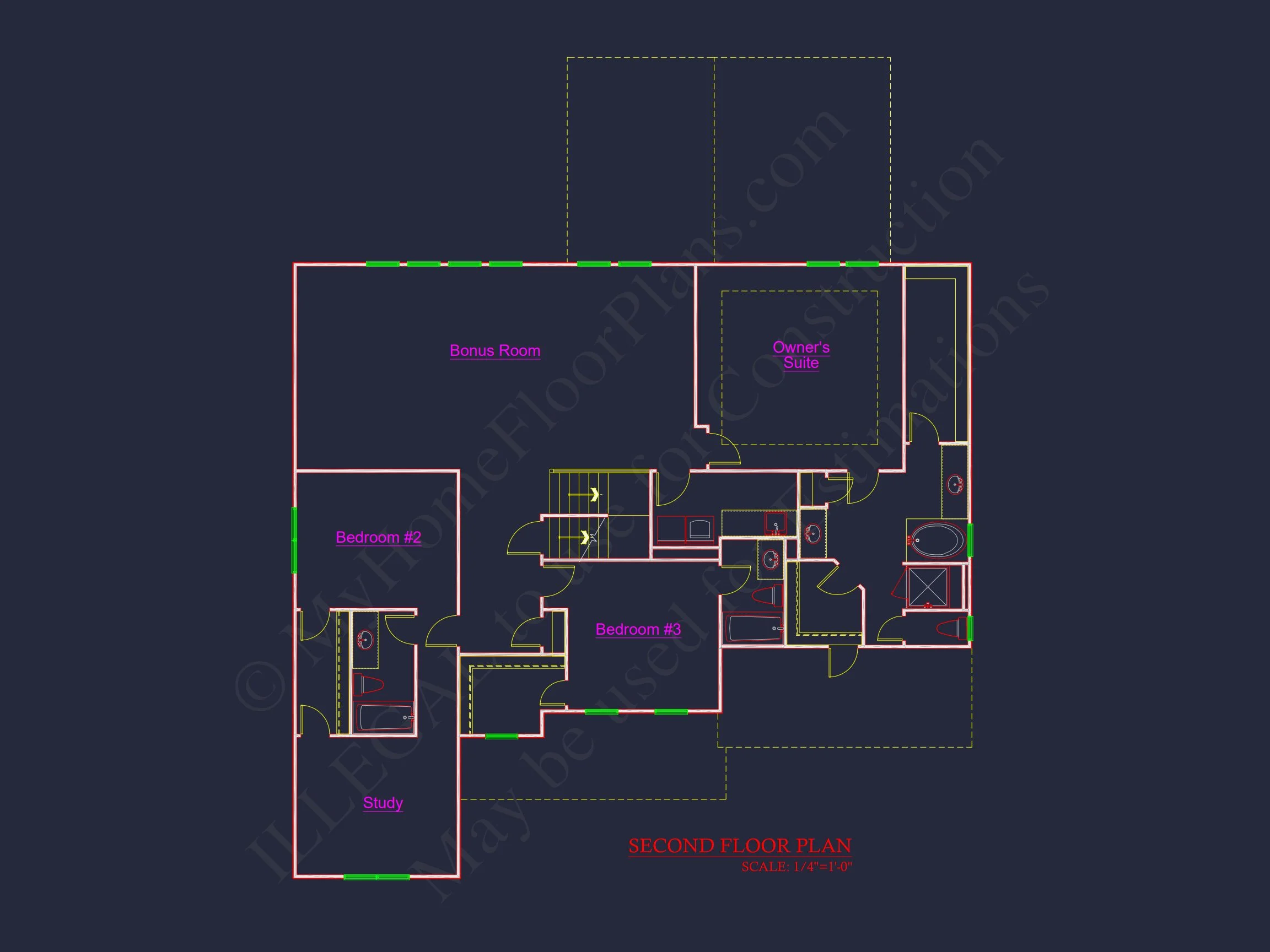 Beautiful house Plan with Detailed CAD Floor Plan and Designs