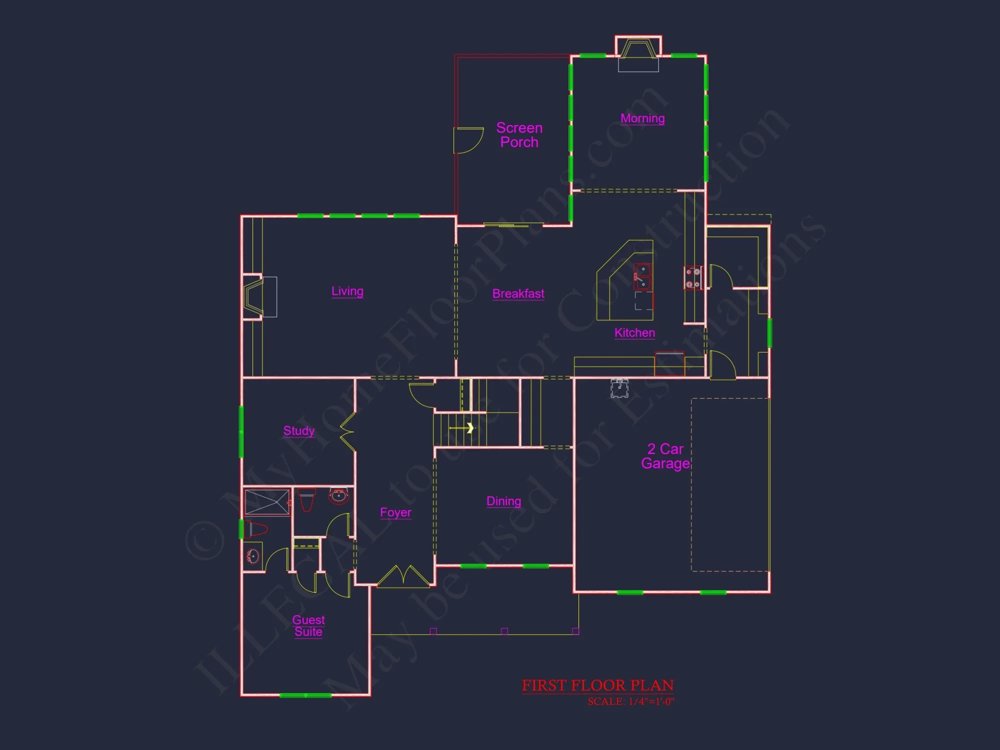 Beautiful house Plan with Detailed CAD Floor Plan and Designs