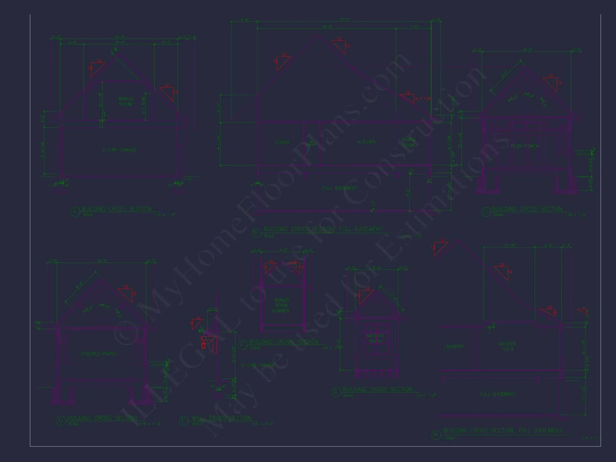 Craftsman house Plan with Bonus Room and 1.5 Story Design