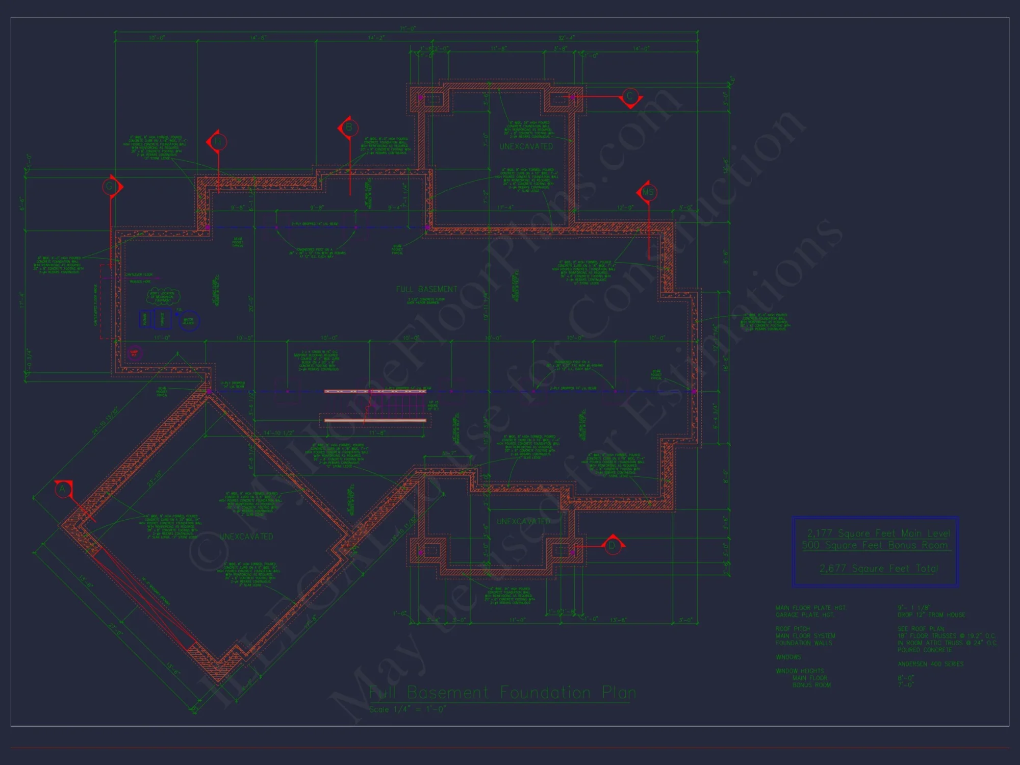 Craftsman house Plan with Bonus Room and 1.5 Story Design
