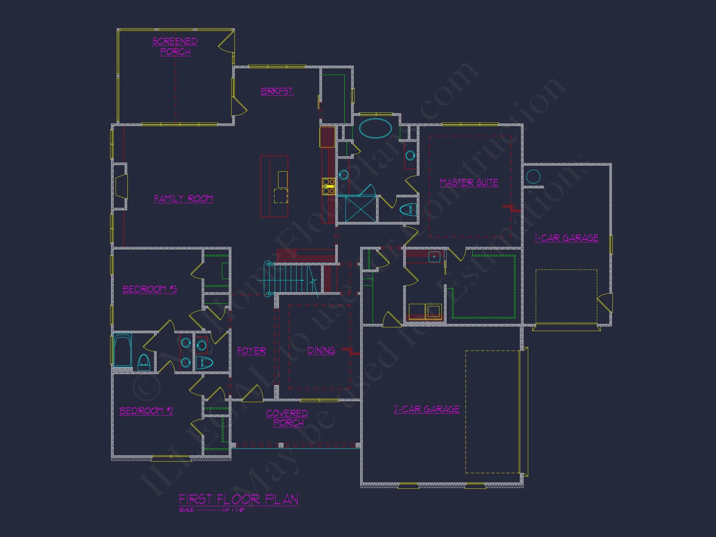 Craftsman house Plan with Modern Floor Designs & CAD Blueprints