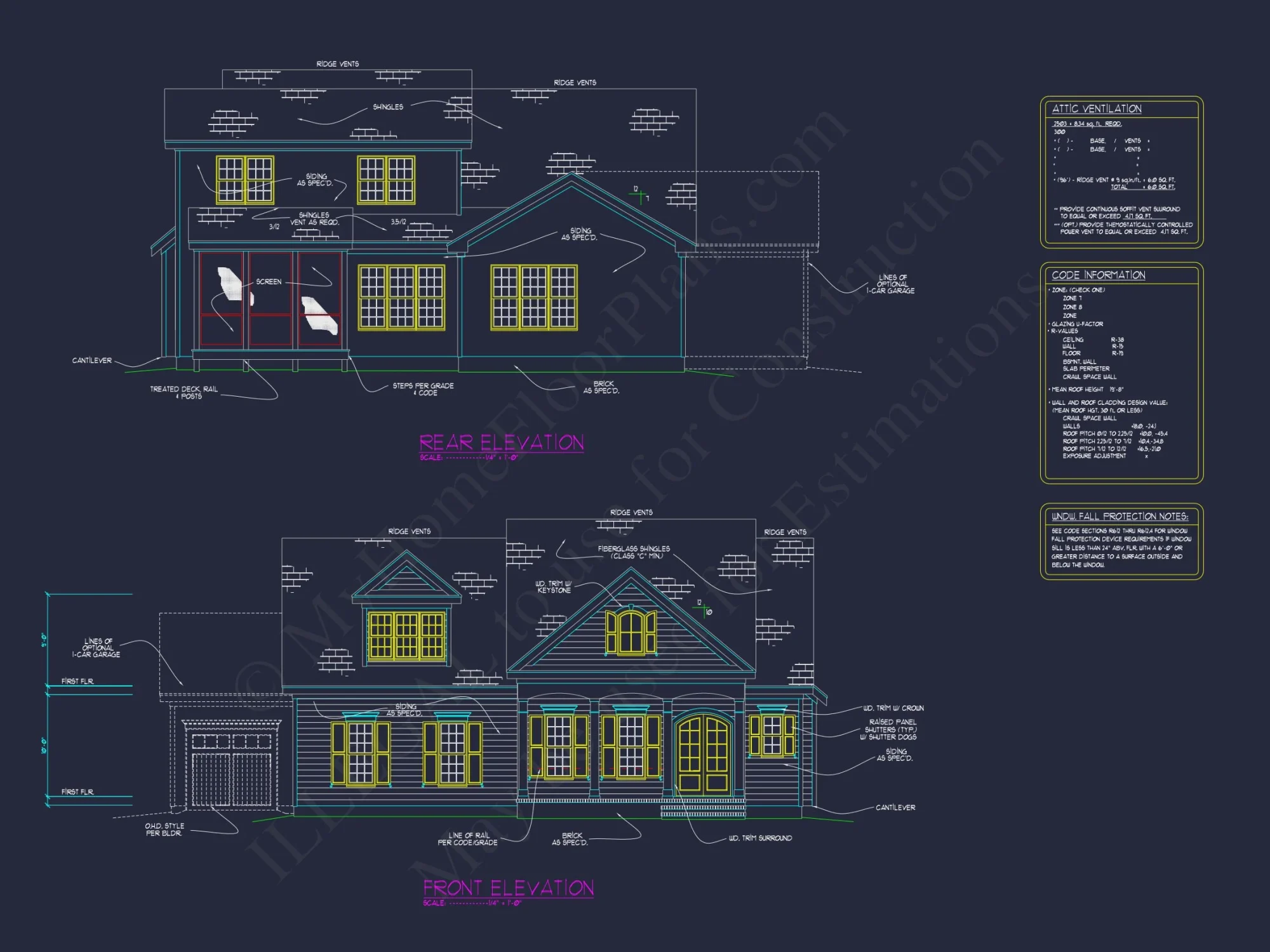 Charming 2-Story house Plan with CAD Designs & Blueprints
