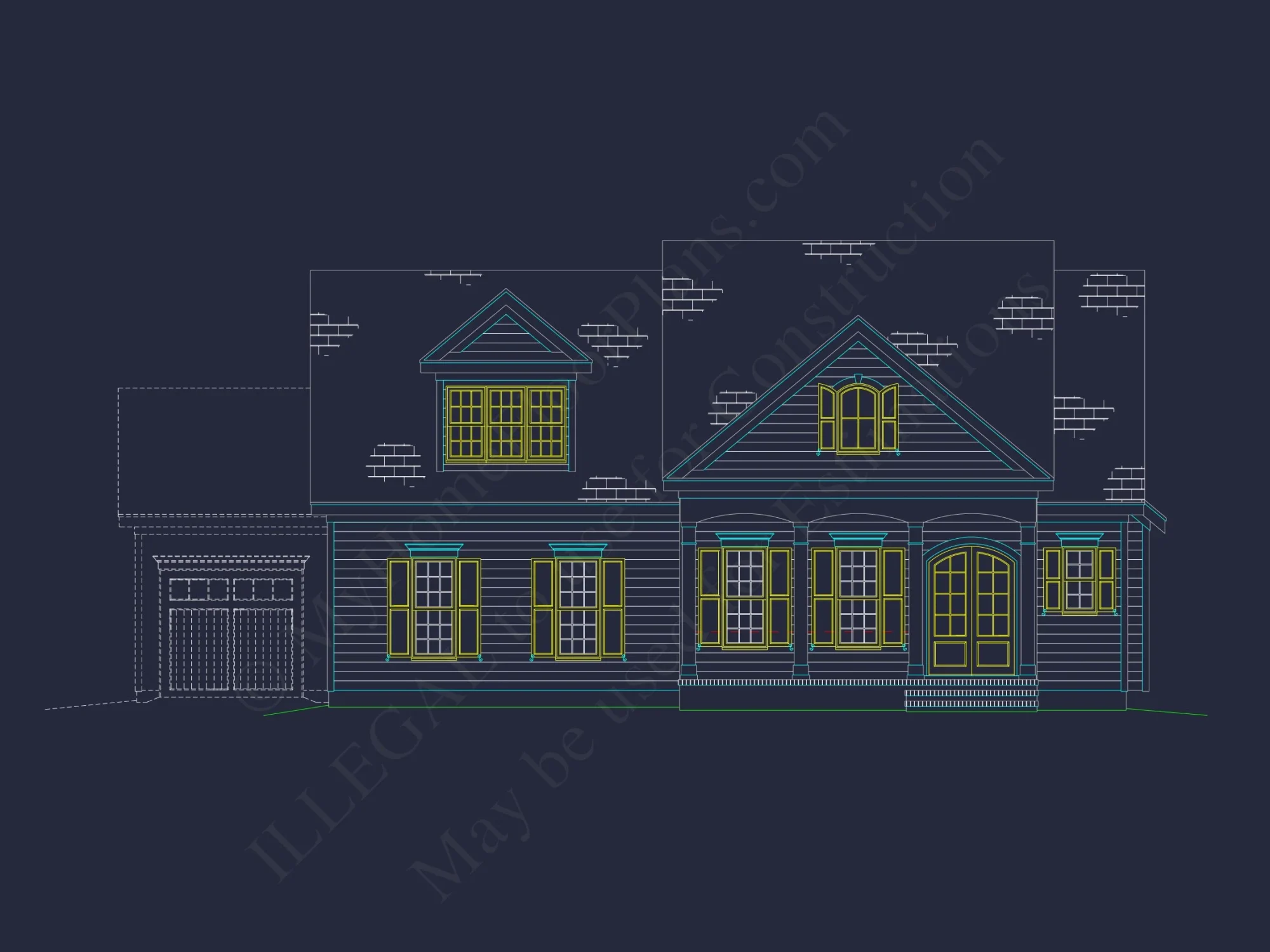 Charming 2-Story house Plan with CAD Designs & Blueprints