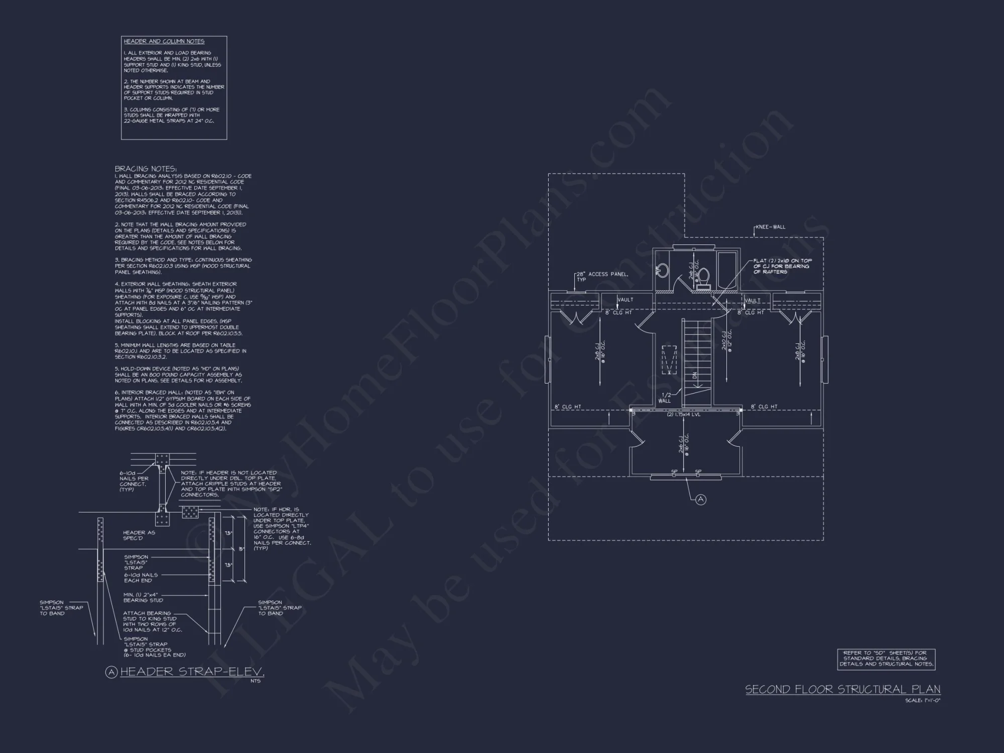 Beach house Floor Plan: 2-Story CAD Designs with 4 Bedrooms