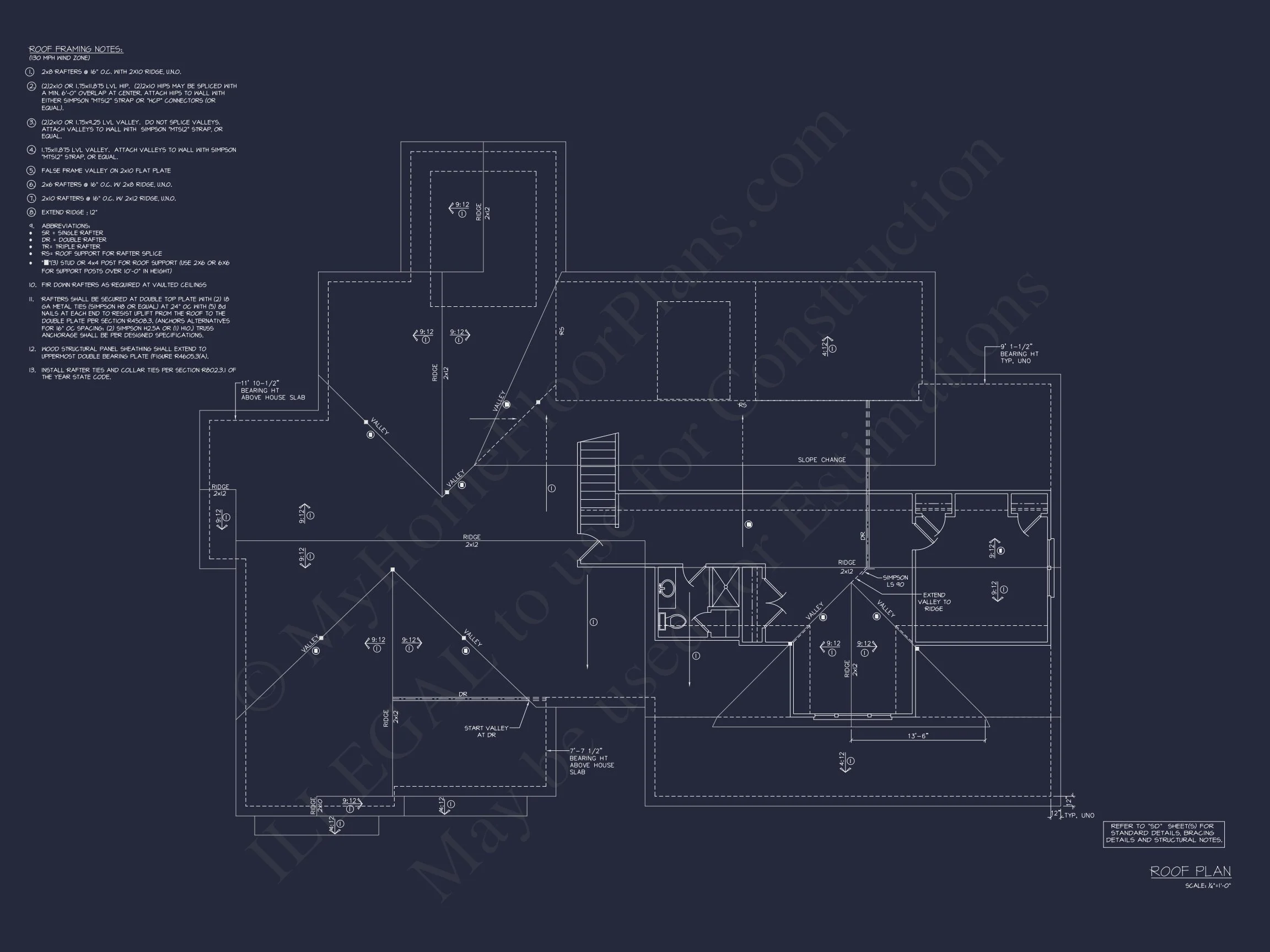Spacious house Plan with 2 Floors, 4 Beds & Craftman Style