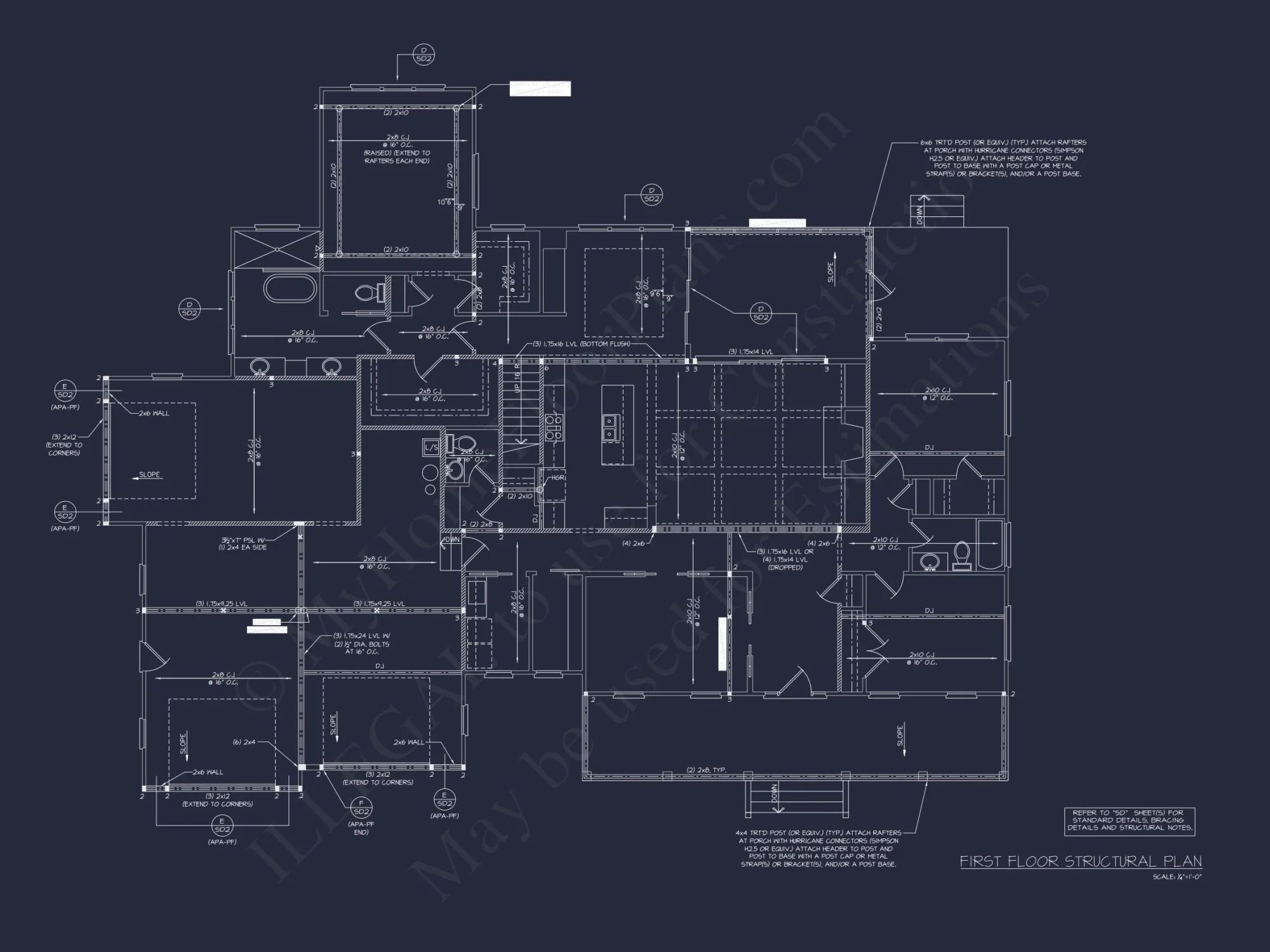 Spacious house Plan with 2 Floors, 4 Beds & Craftman Style