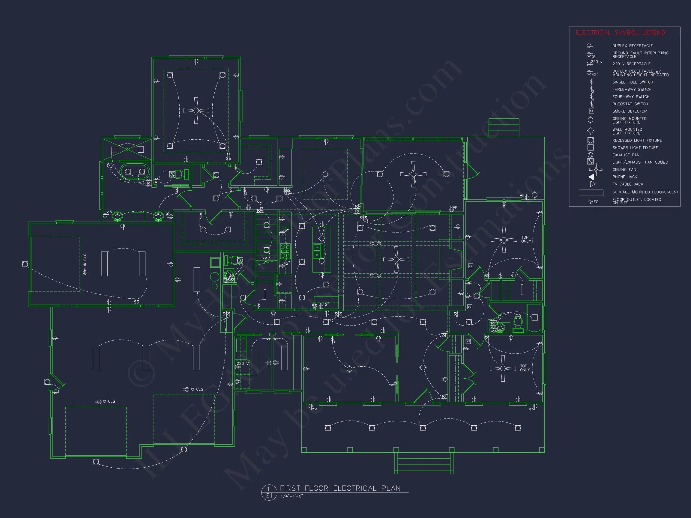 Spacious house Plan with 2 Floors, 4 Beds & Craftman Style