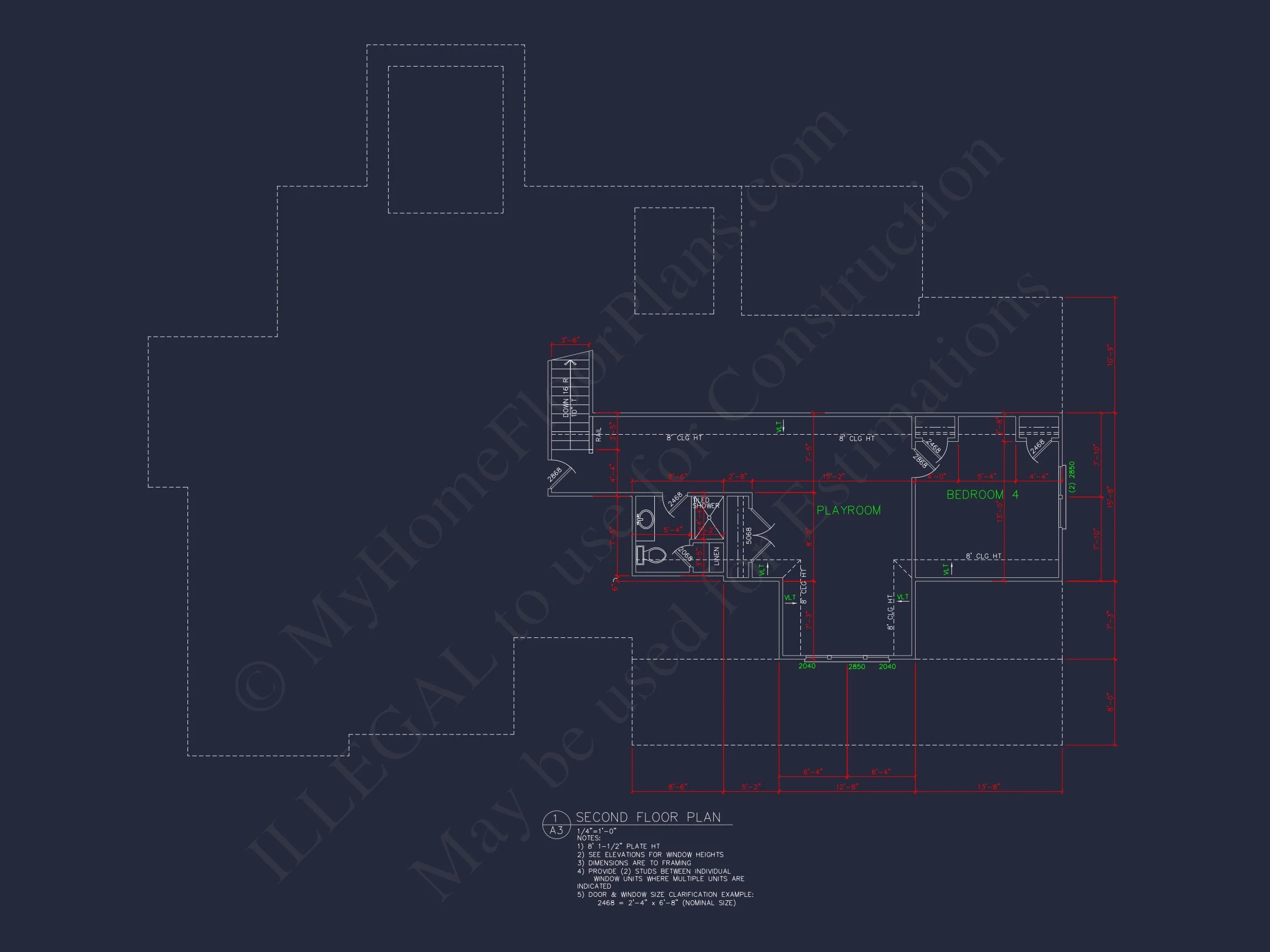 Spacious house Plan with 2 Floors, 4 Beds & Craftman Style