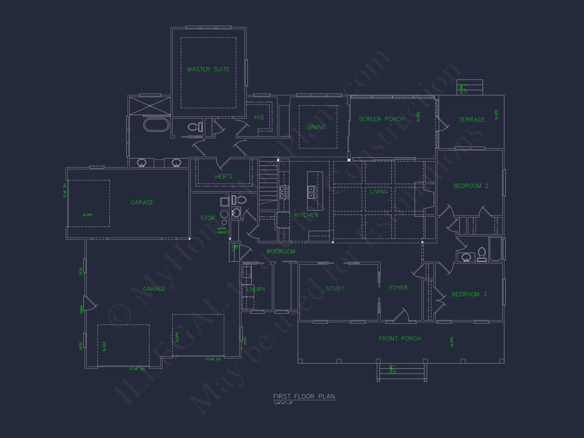 Spacious house Plan with 2 Floors, 4 Beds & Craftman Style