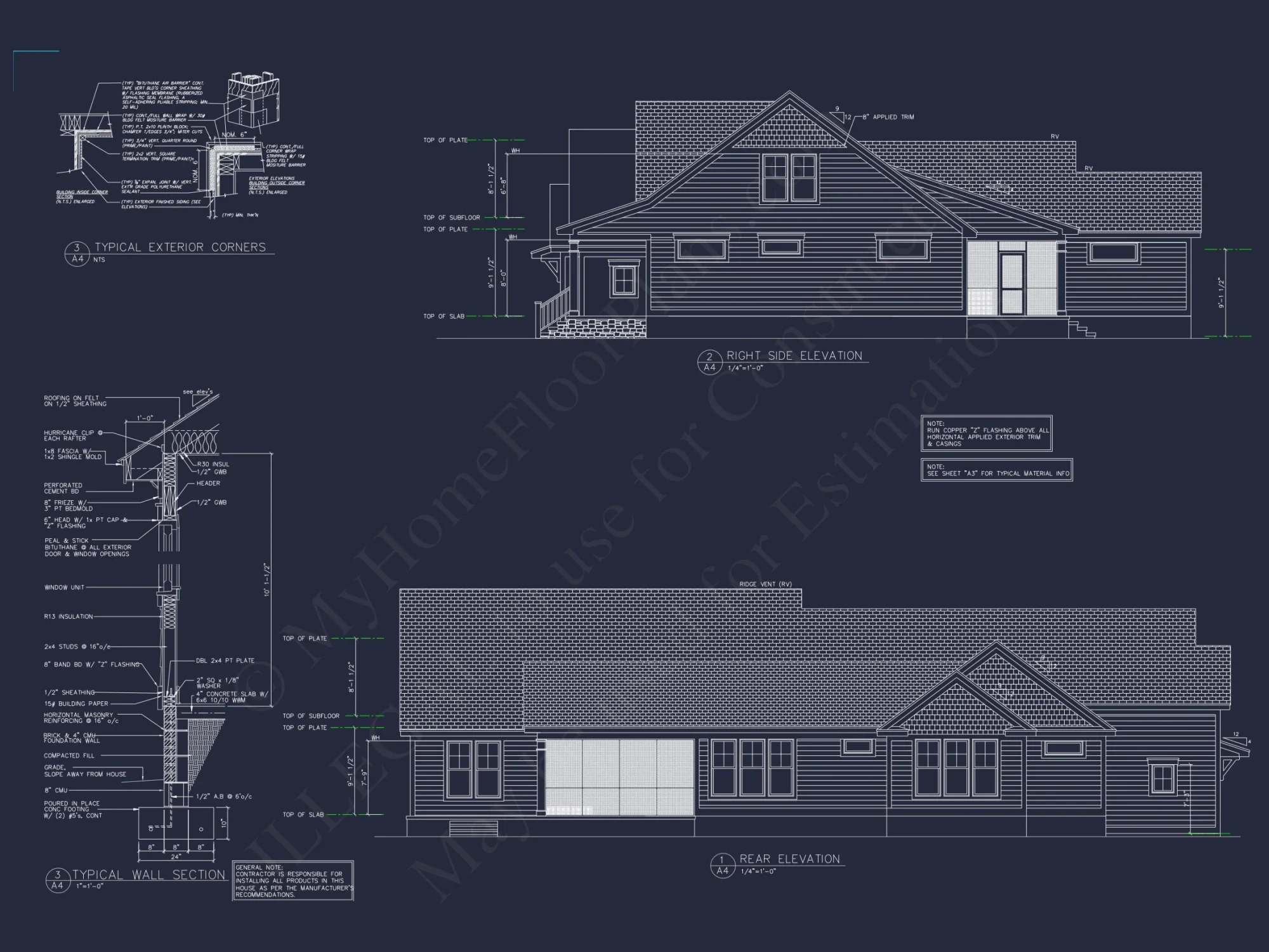 Spacious house Plan with 2 Floors, 4 Beds & Craftman Style