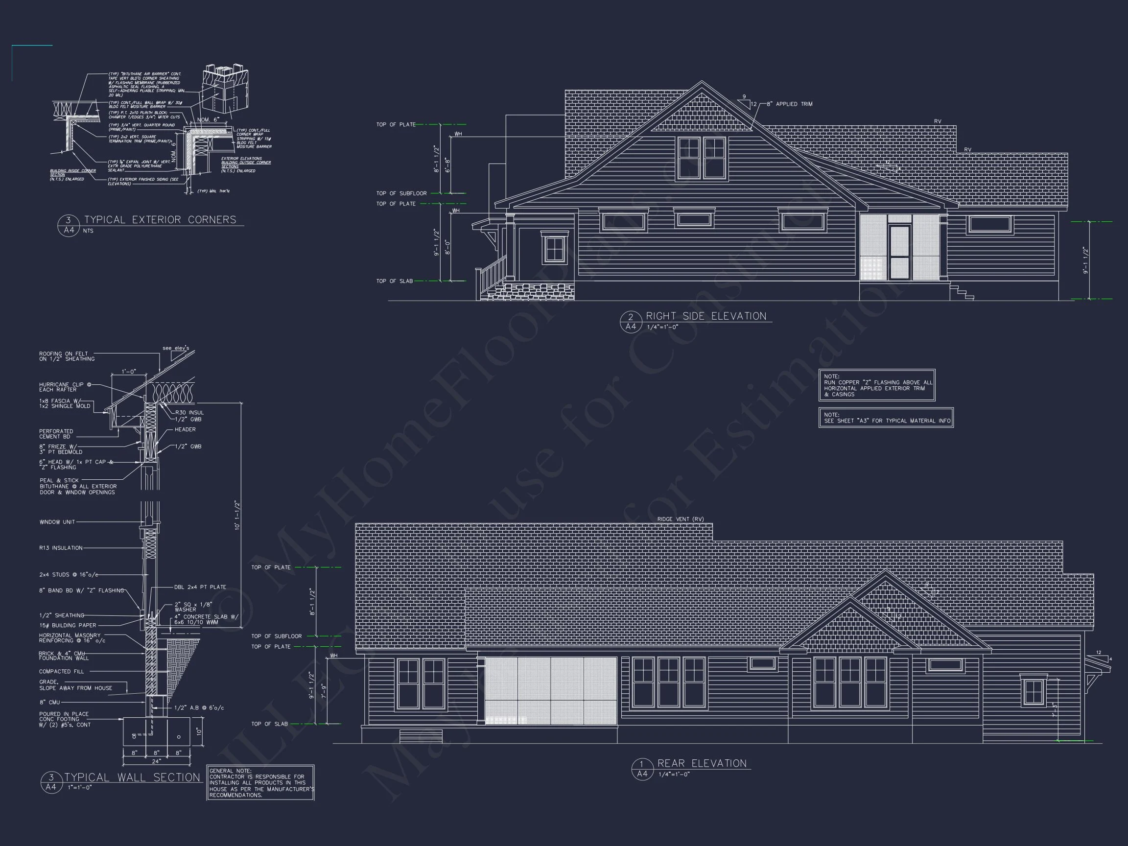 Spacious house Plan with 2 Floors, 4 Beds & Craftman Style