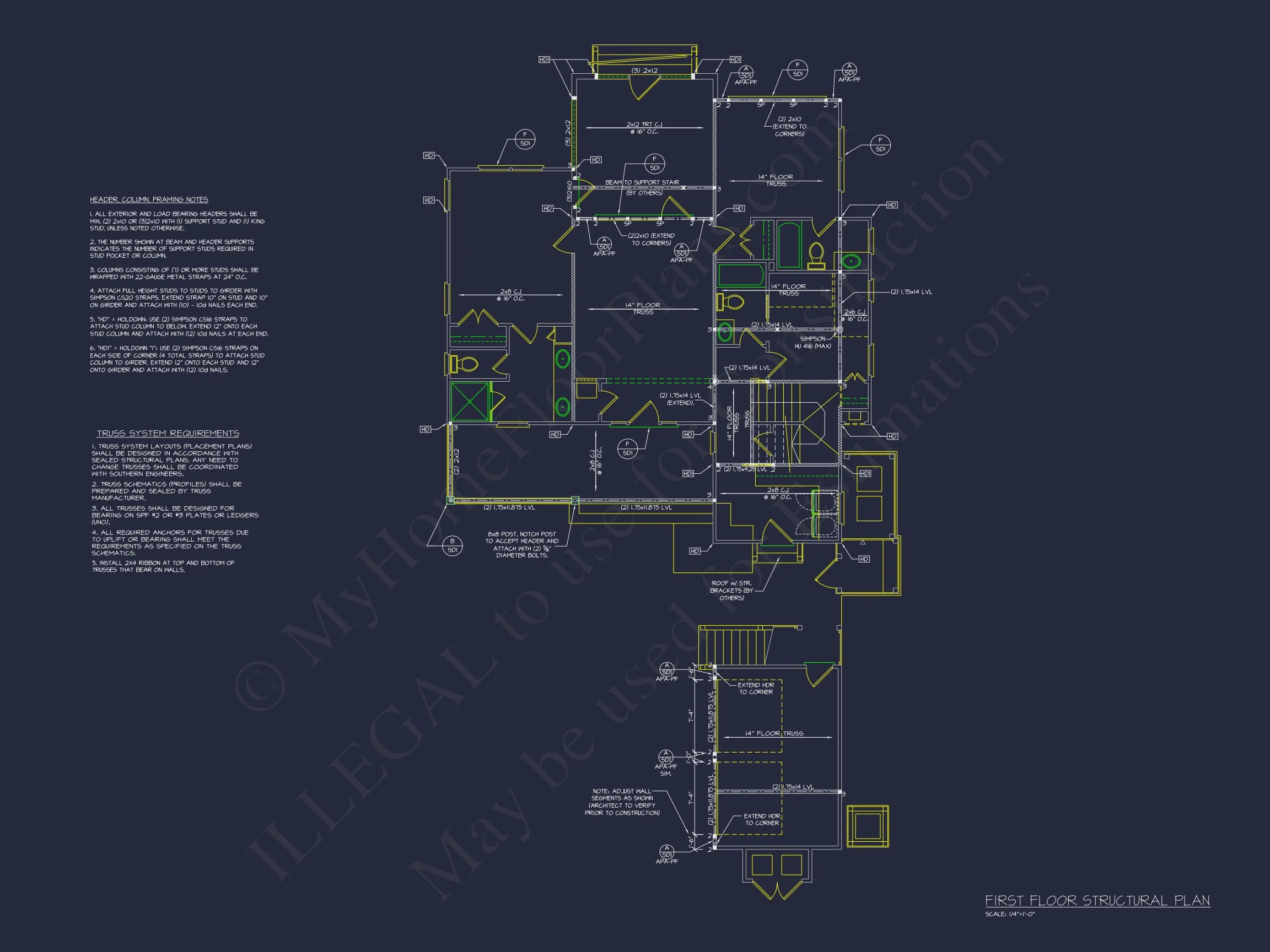 17-1008 HOUSE PLAN - Charming Beach House Plan: Architectural Floor Designs in CAD 13 Charming Beach house Plan: Architectural Floor Designs in CAD