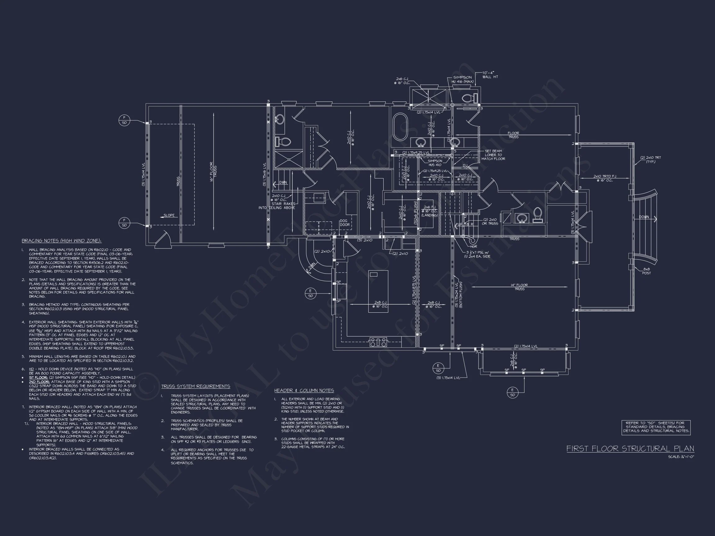 Elegant house Plan with 2 Story Floors, CAD Designs & Blueprints