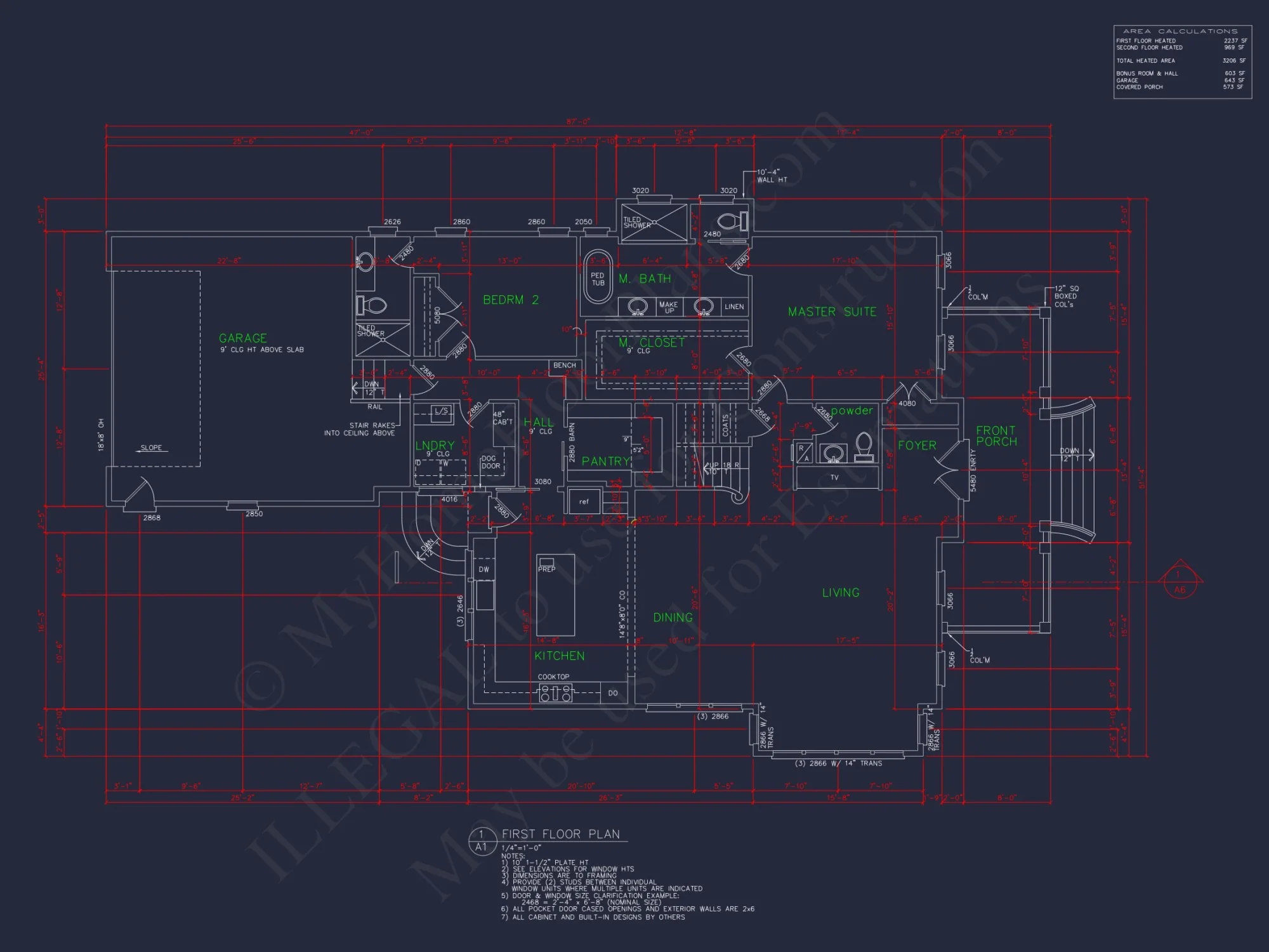 Elegant house Plan with 2 Story Floors, CAD Designs & Blueprints