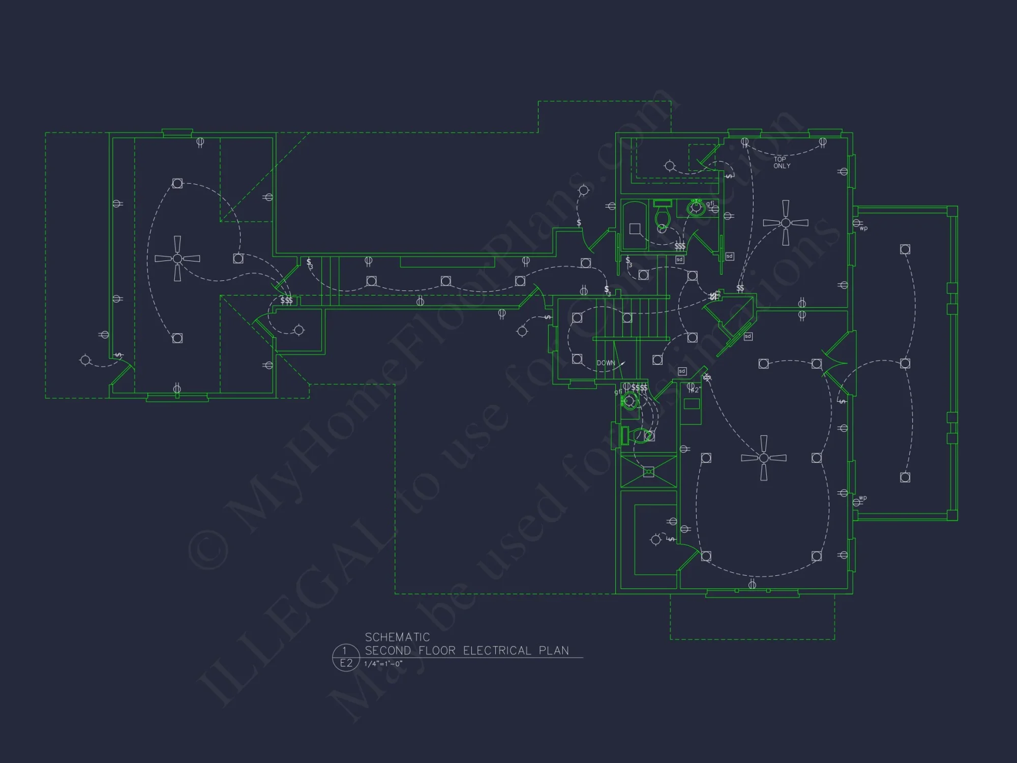 Bright Beach house Plan with Detailed Blueprint Design