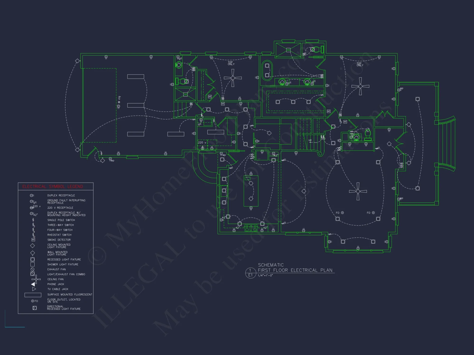 Bright Beach house Plan with Detailed Blueprint Design