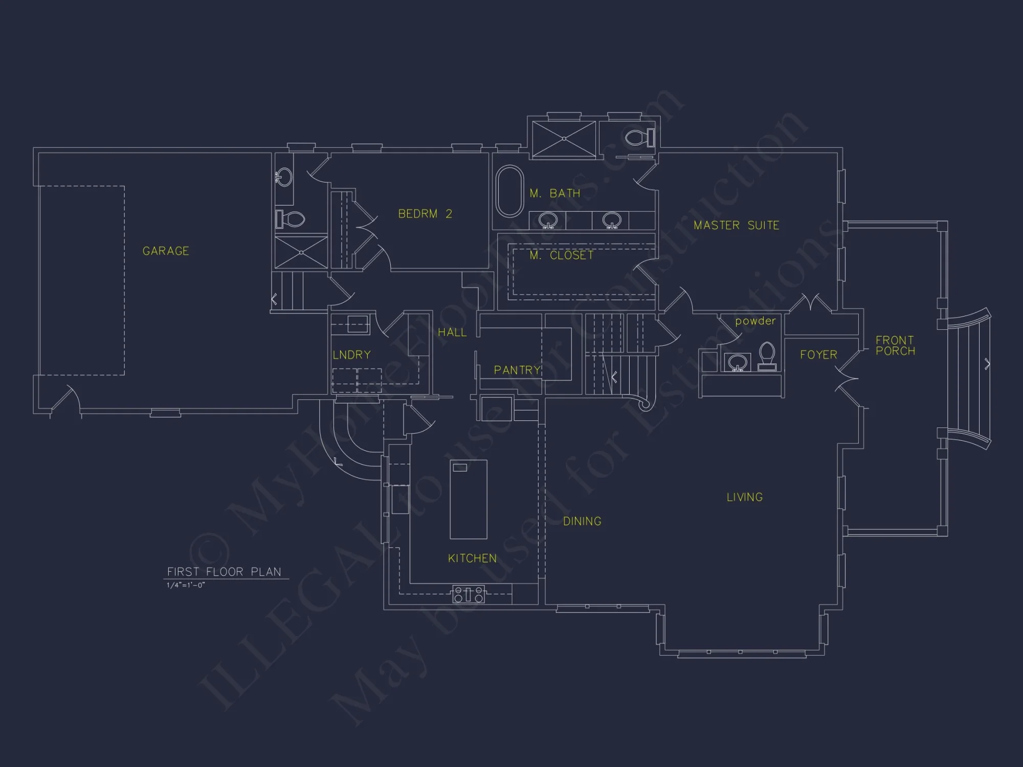 Bright Beach house Plan with Detailed Blueprint Design