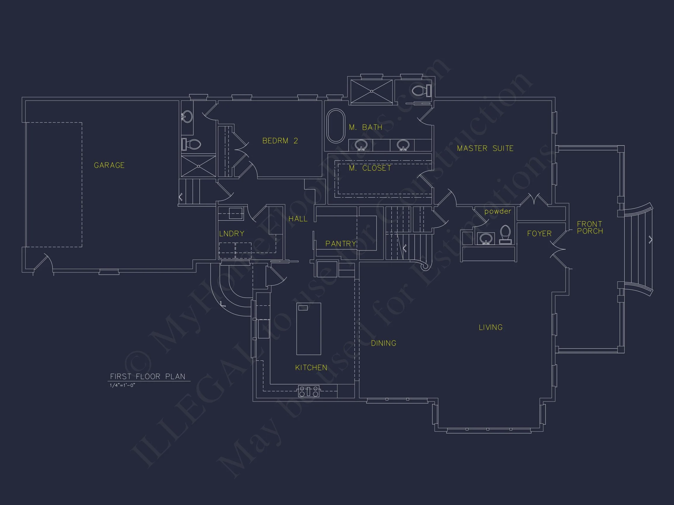 Bright Beach house Plan with Detailed Blueprint Design