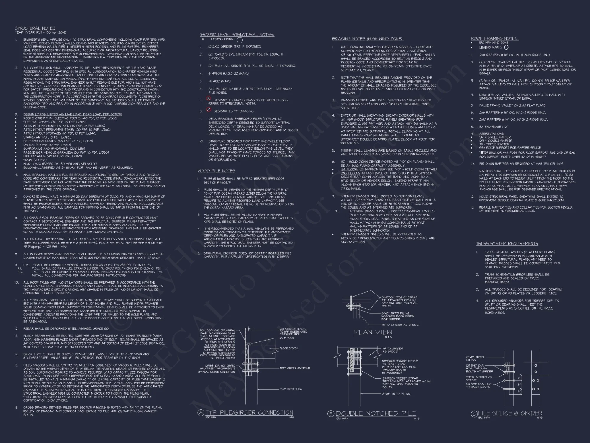 Beautiful 3-Story Coastal house Plan with CAD Blueprints