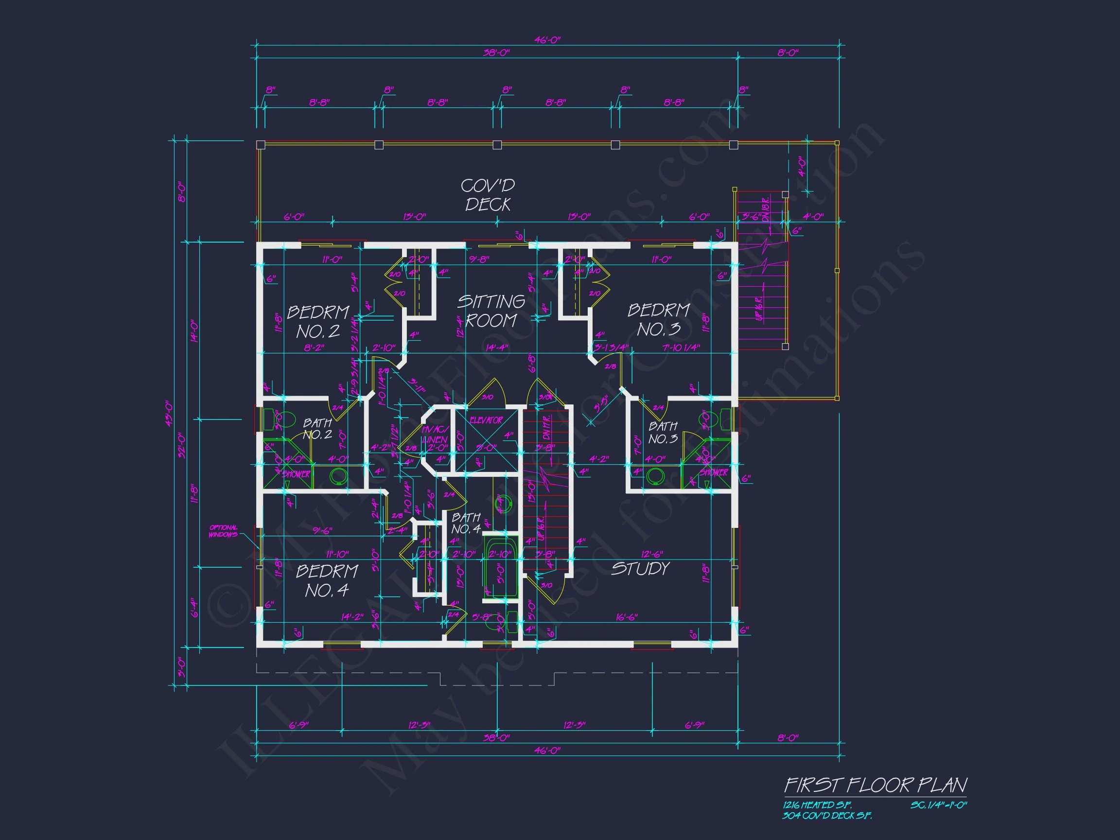 Beautiful 3-Story Coastal house Plan with CAD Blueprints