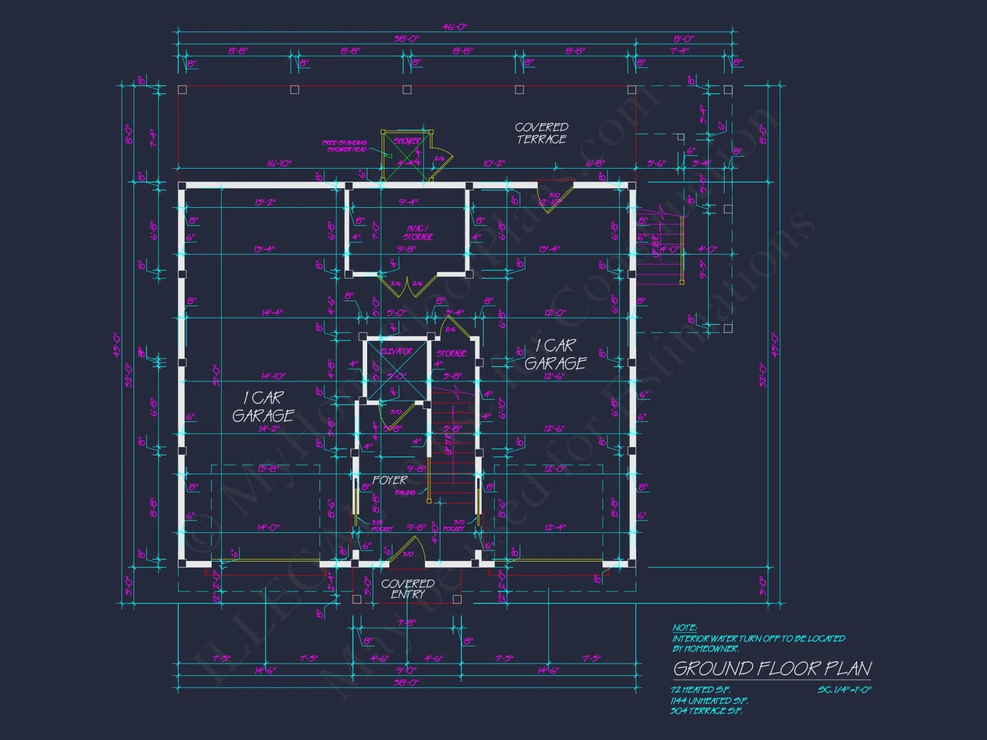 Beautiful 3-Story Coastal house Plan with CAD Blueprints