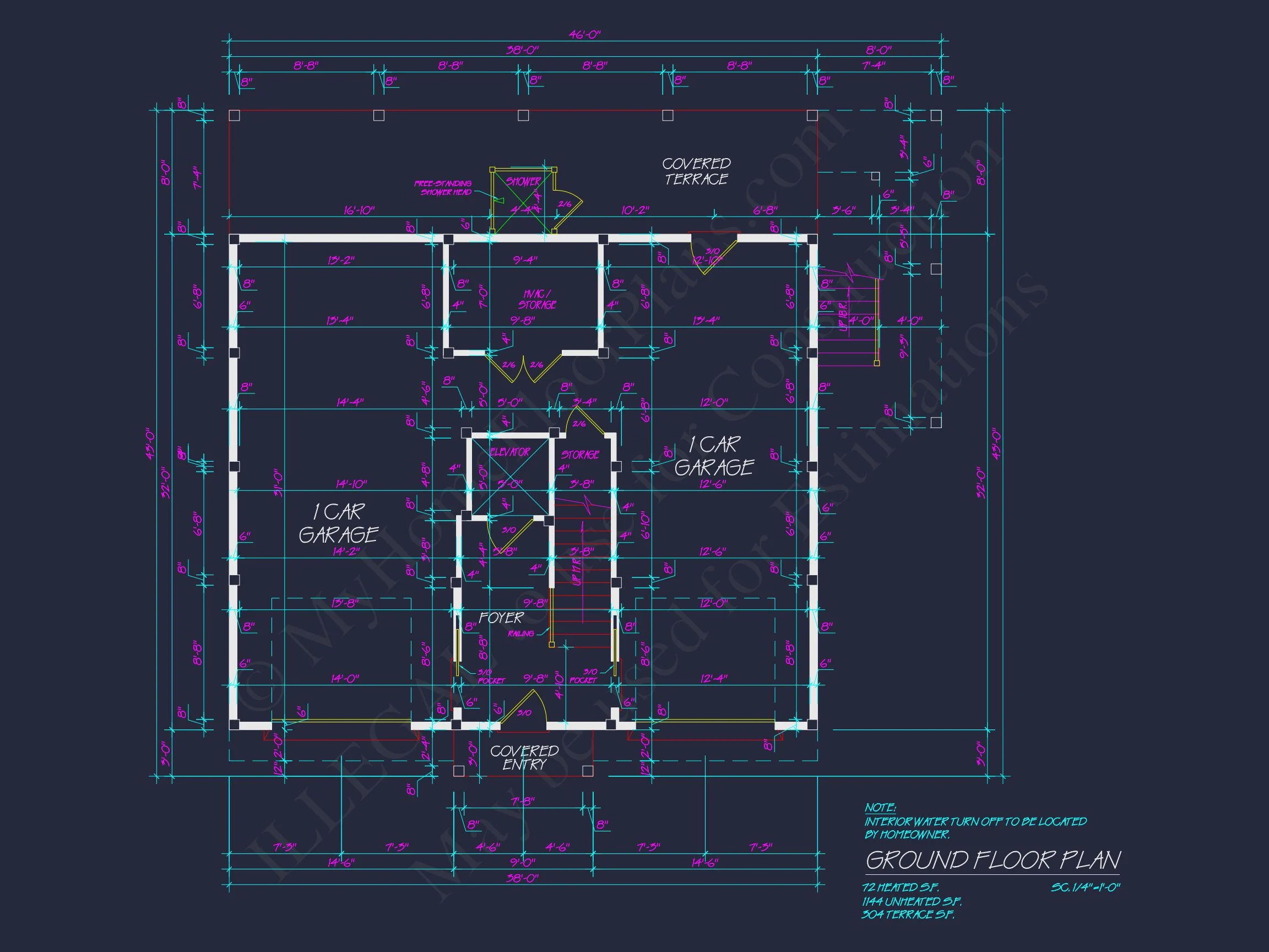 Beautiful 3-Story Coastal house Plan with CAD Blueprints