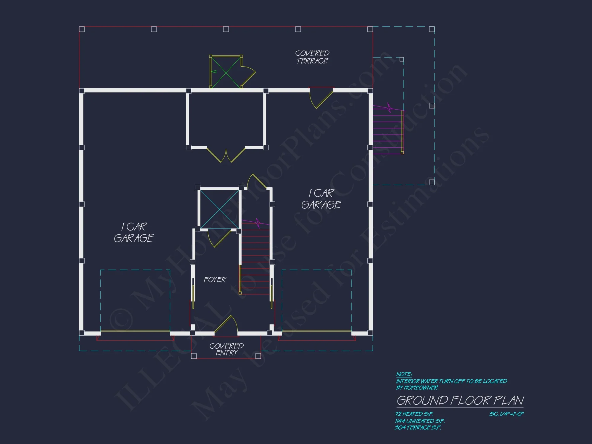 Beautiful 3-Story Coastal house Plan with CAD Blueprints