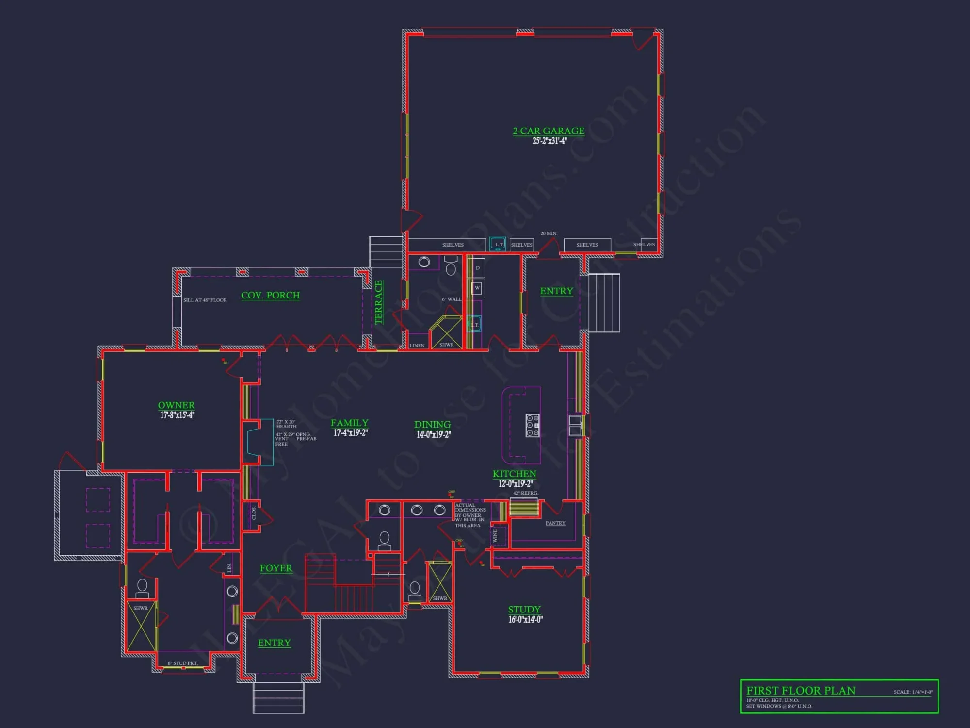 Elegant house Plan with CAD Designs, 2 Floors, and 4 Bedrooms