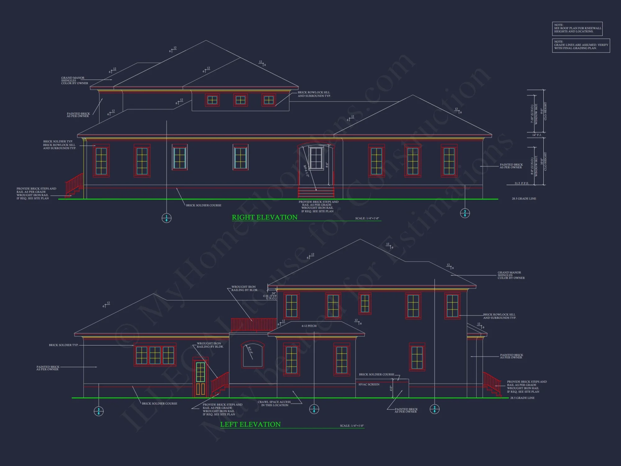 Elegant house Plan with CAD Designs, 2 Floors, and 4 Bedrooms