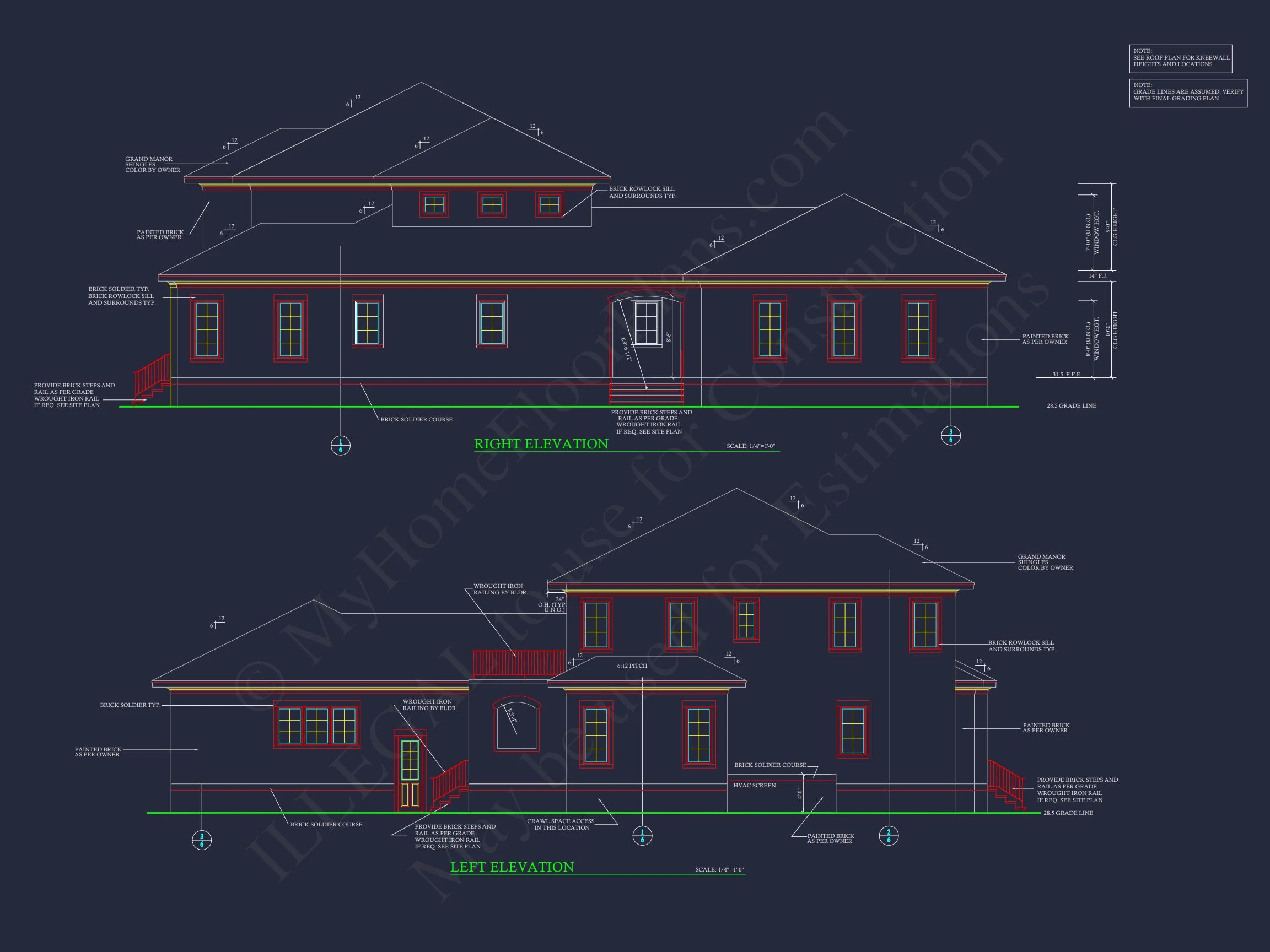 Elegant house Plan with CAD Designs, 2 Floors, and 4 Bedrooms