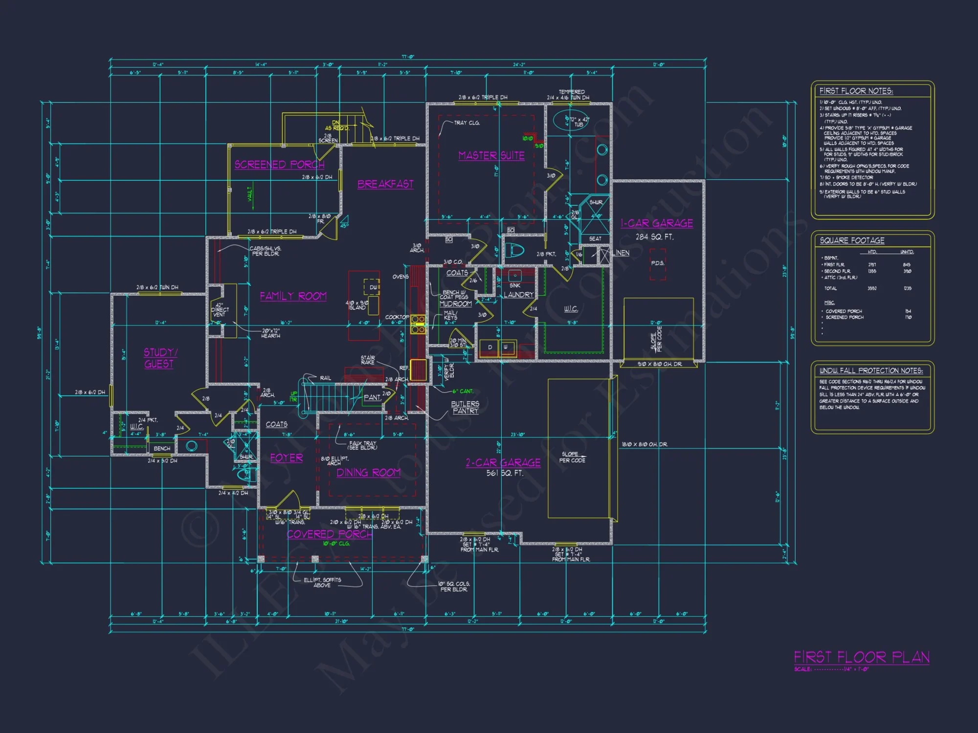 Elegant house Plan with Spacious Floor Plans, Blueprint Designs