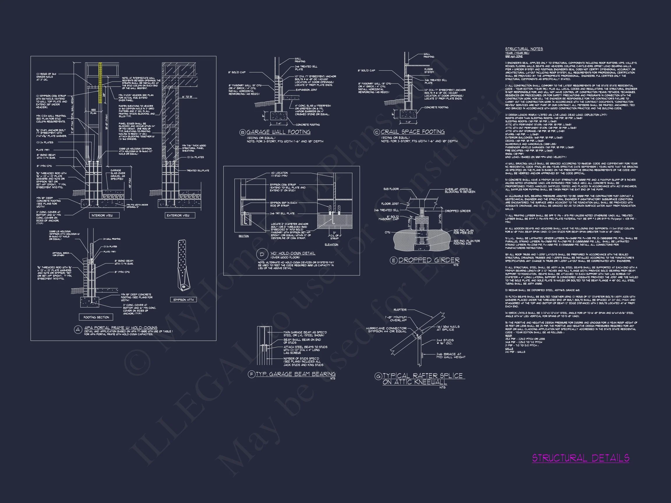 16-1713 HOUSE PLAN - Charming Craftsman House Plan with 2 Floors & CAD Blueprints 16 Charming Craftsman house Plan with 2 Floors & CAD Blueprints