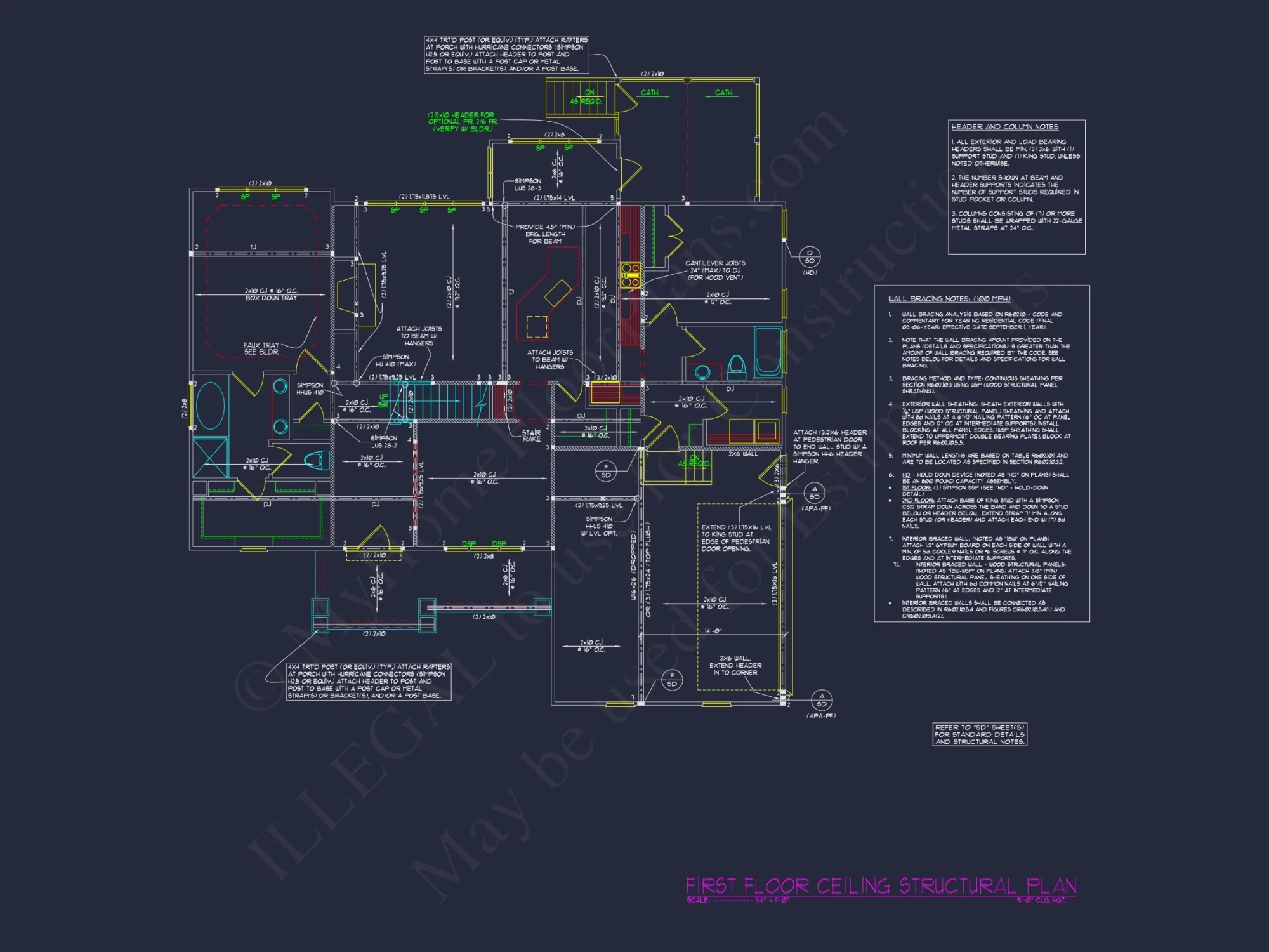 Charming Craftsman house Plan with 2 Floors & CAD Blueprints