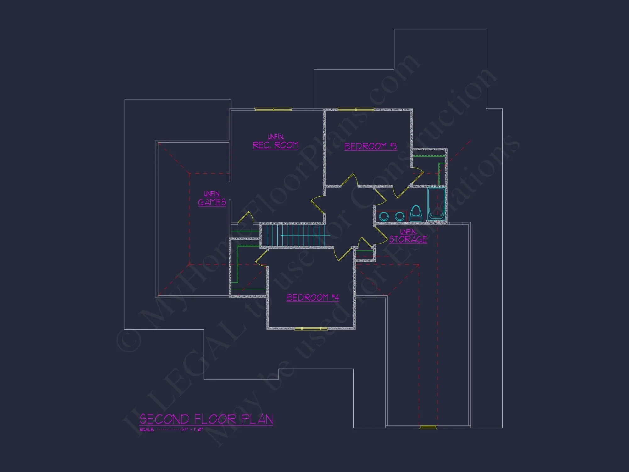 Charming Craftsman house Plan with 2 Floors & CAD Blueprints