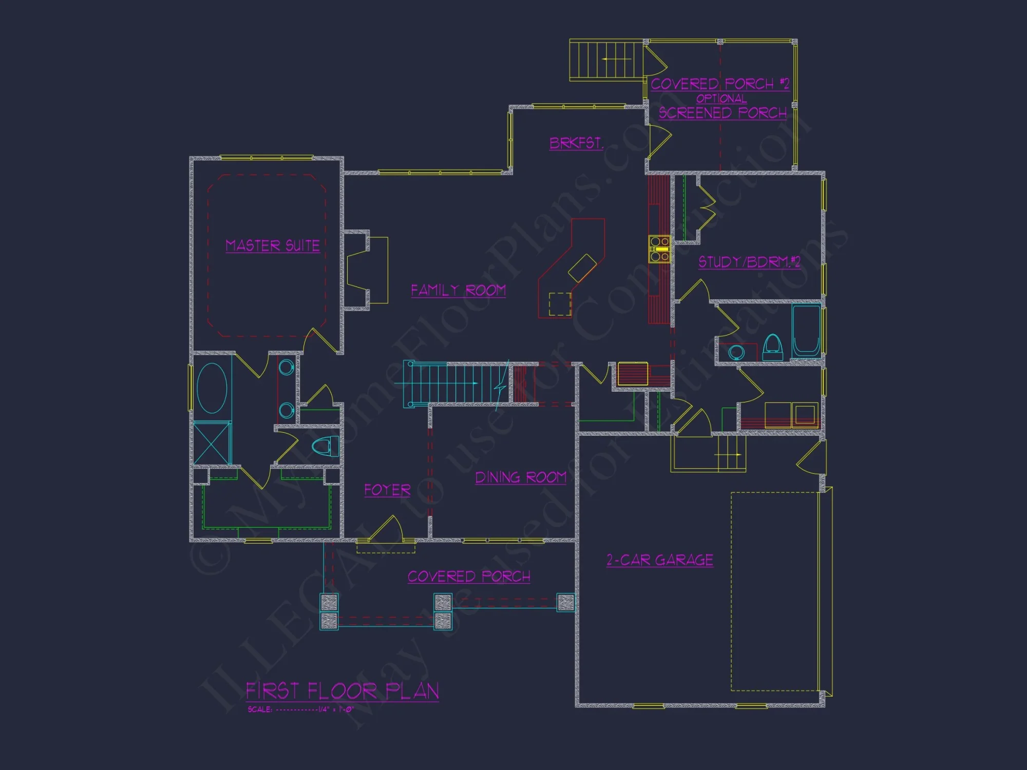 Charming Craftsman house Plan with 2 Floors & CAD Blueprints