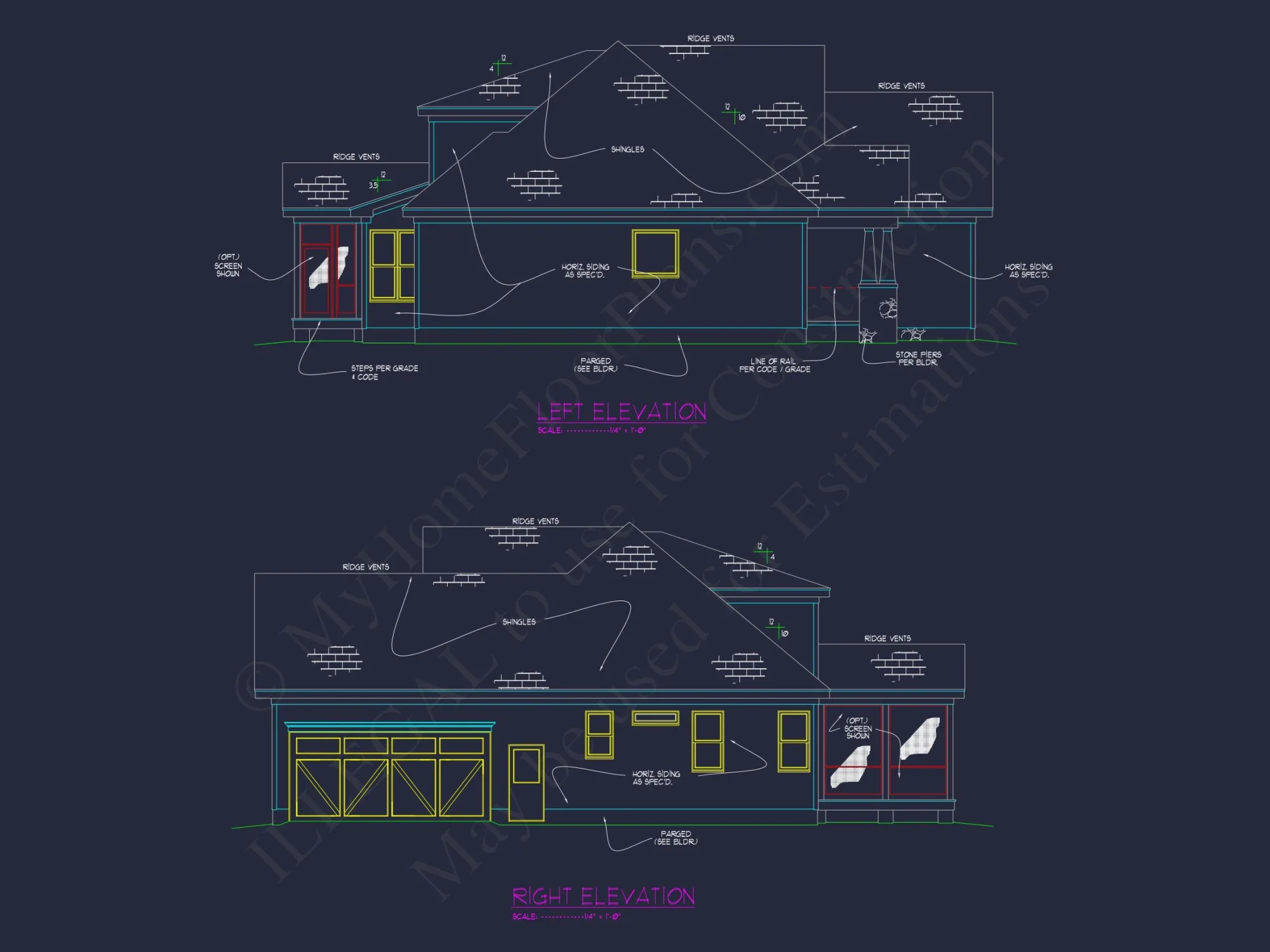 Charming Craftsman house Plan with 2 Floors & CAD Blueprints