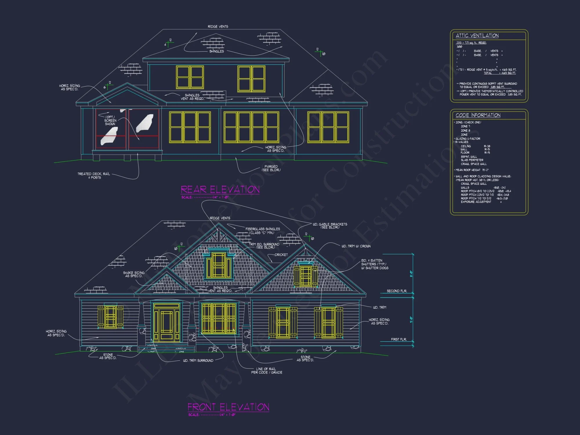 Charming Craftsman house Plan with 2 Floors & CAD Blueprints