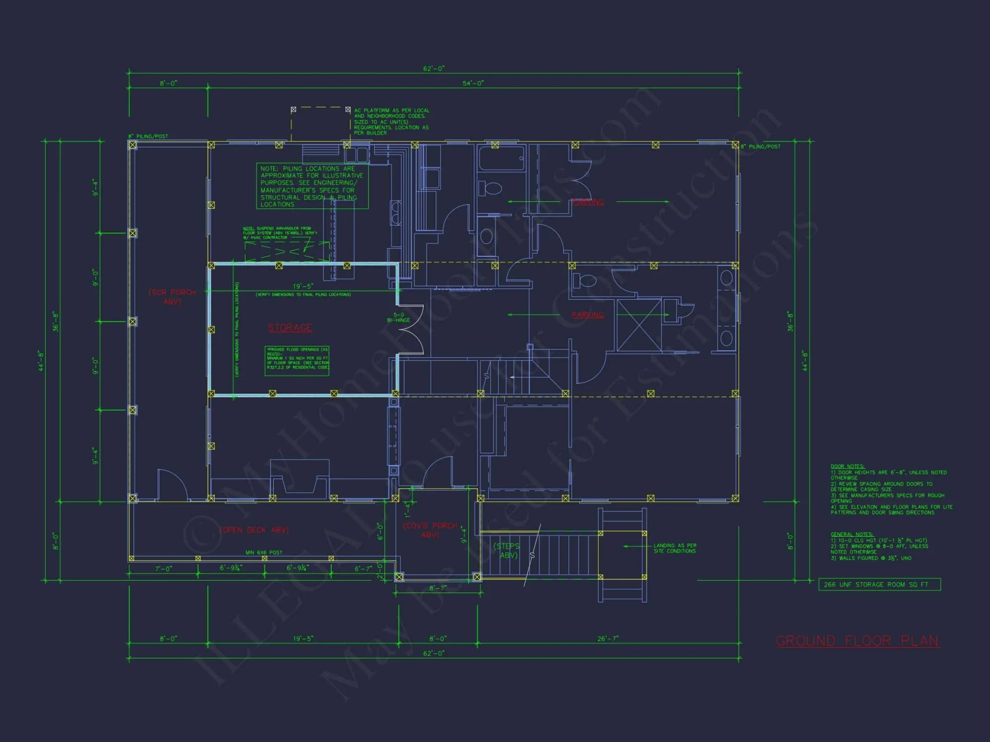 Classic Two-Story house Floor Plan with a Craftsman Touch