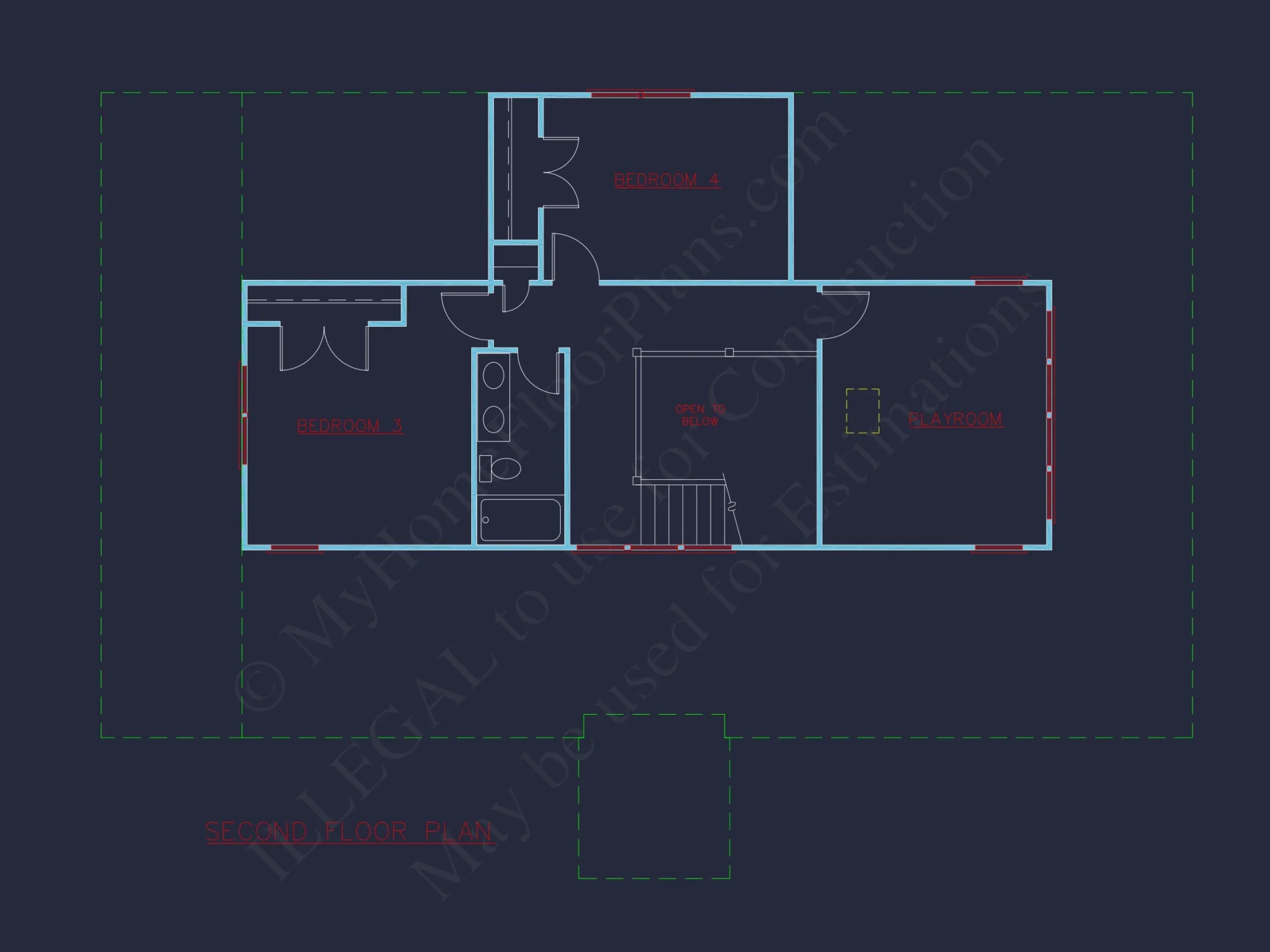 Classic Two-Story house Floor Plan with a Craftsman Touch