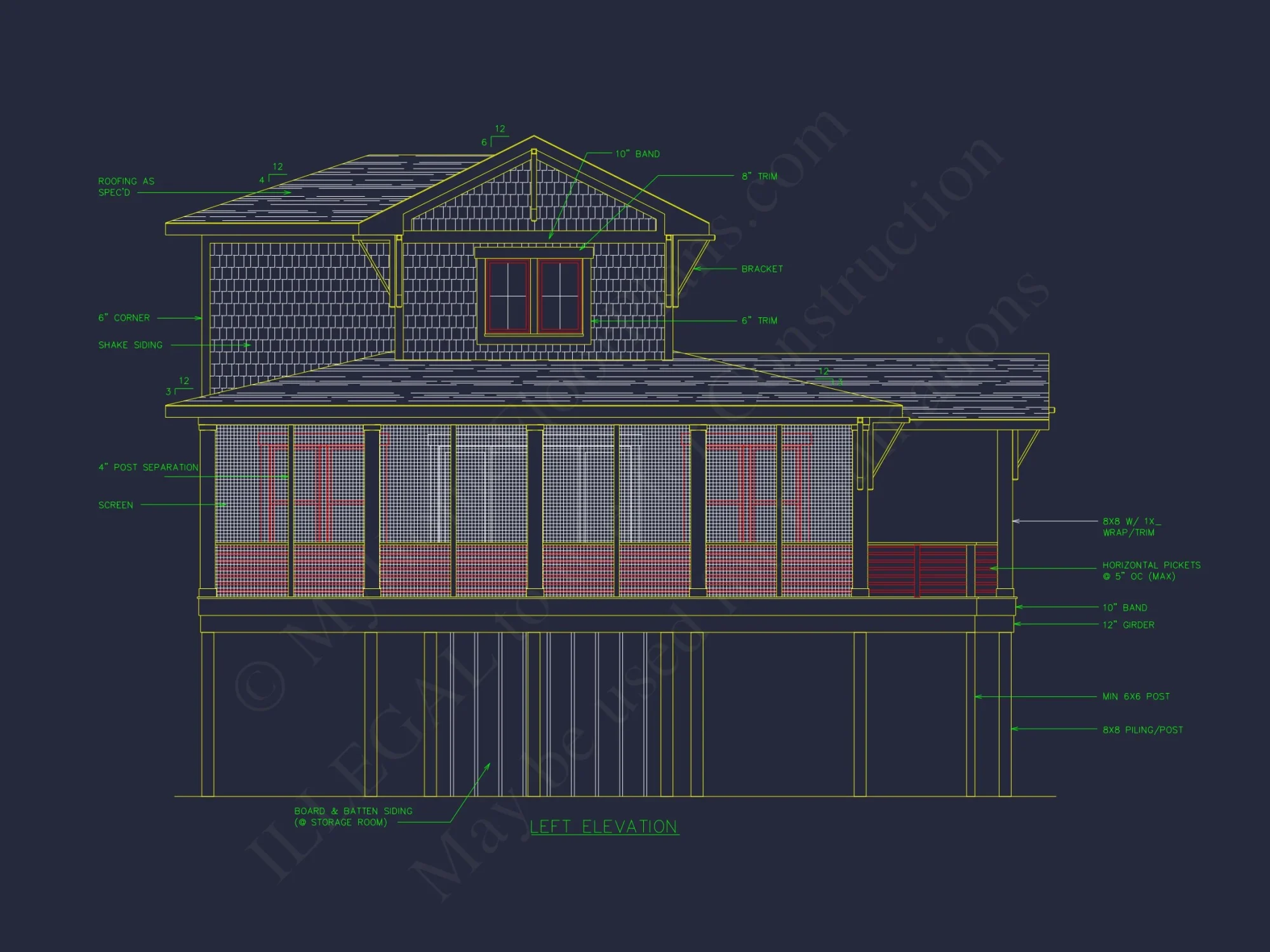 Classic Two-Story house Floor Plan with a Craftsman Touch